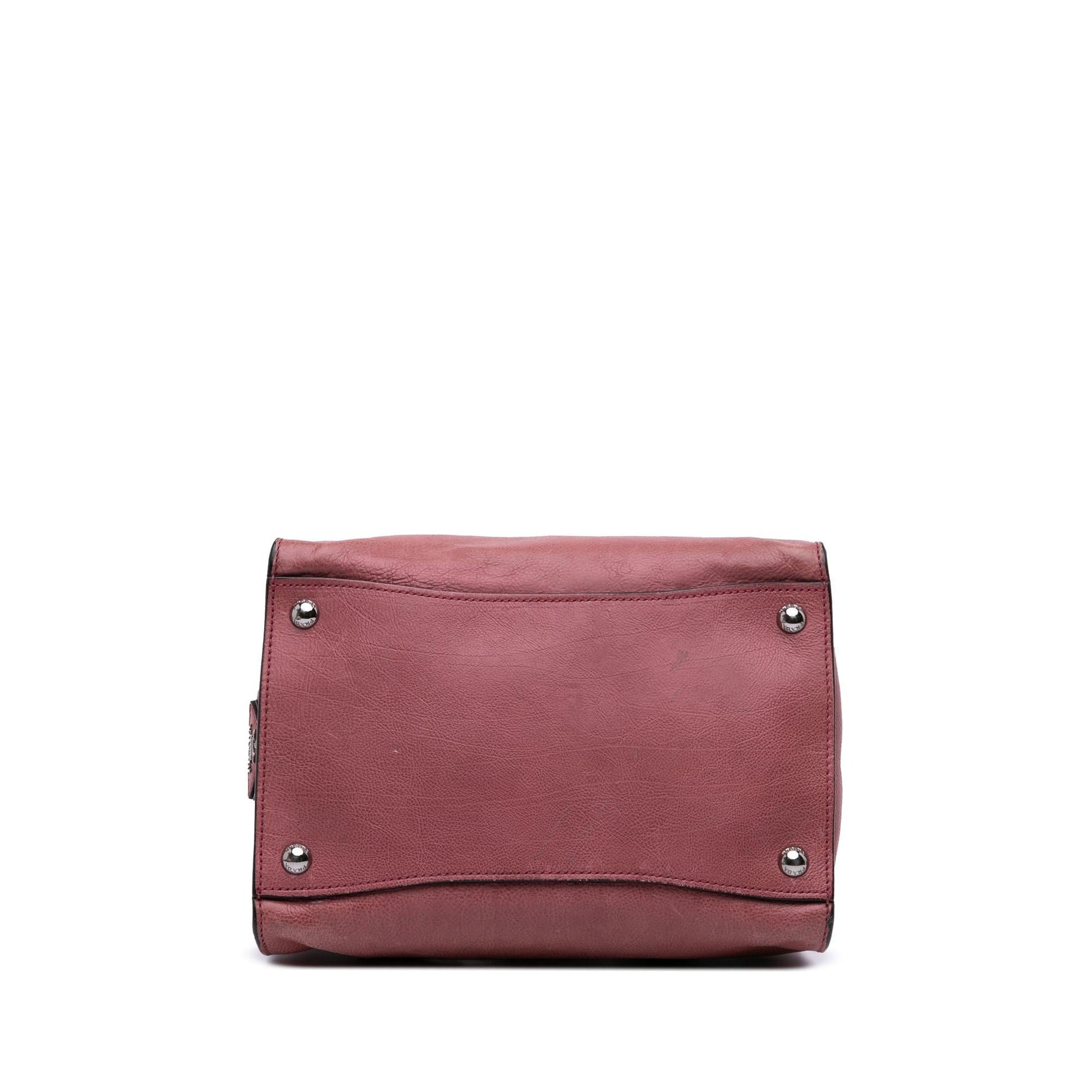 Prada Glace Calf Sound Lock Satchel Satchel Bag