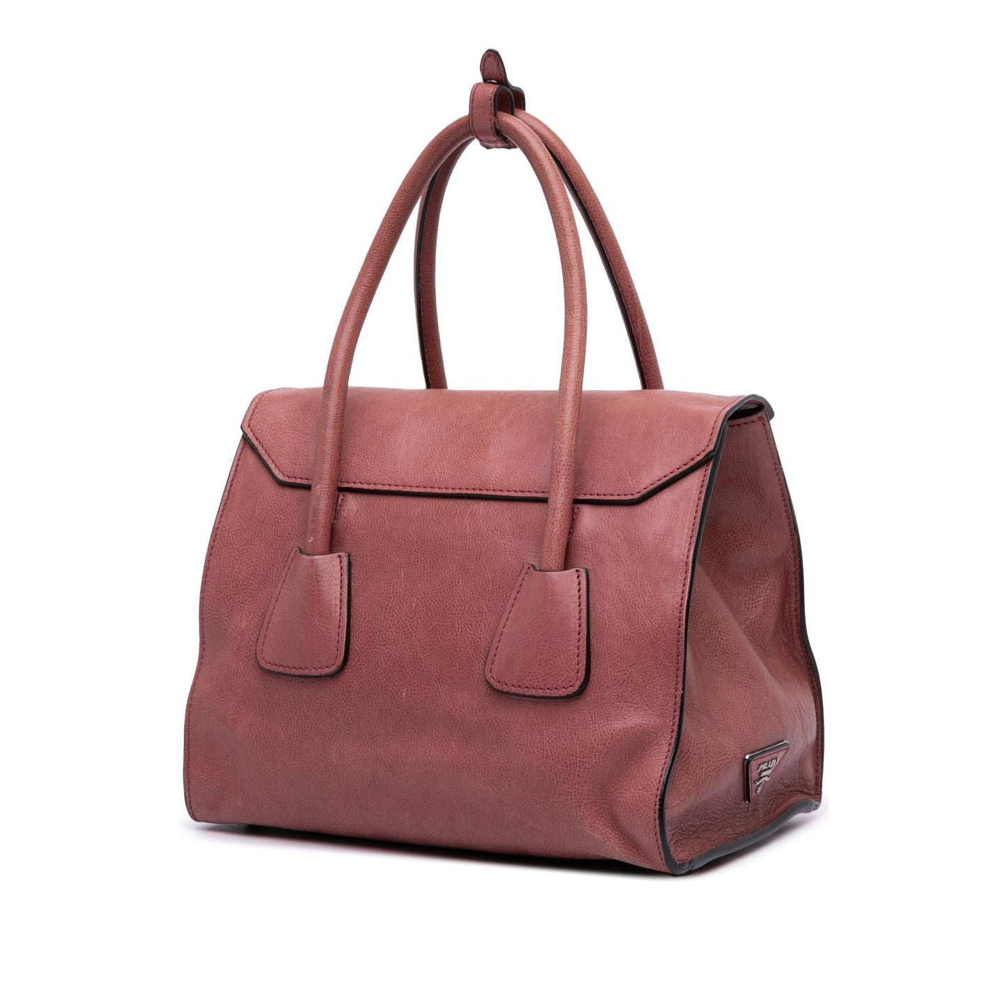 Prada Glace Calf Sound Lock Satchel Satchel Bag