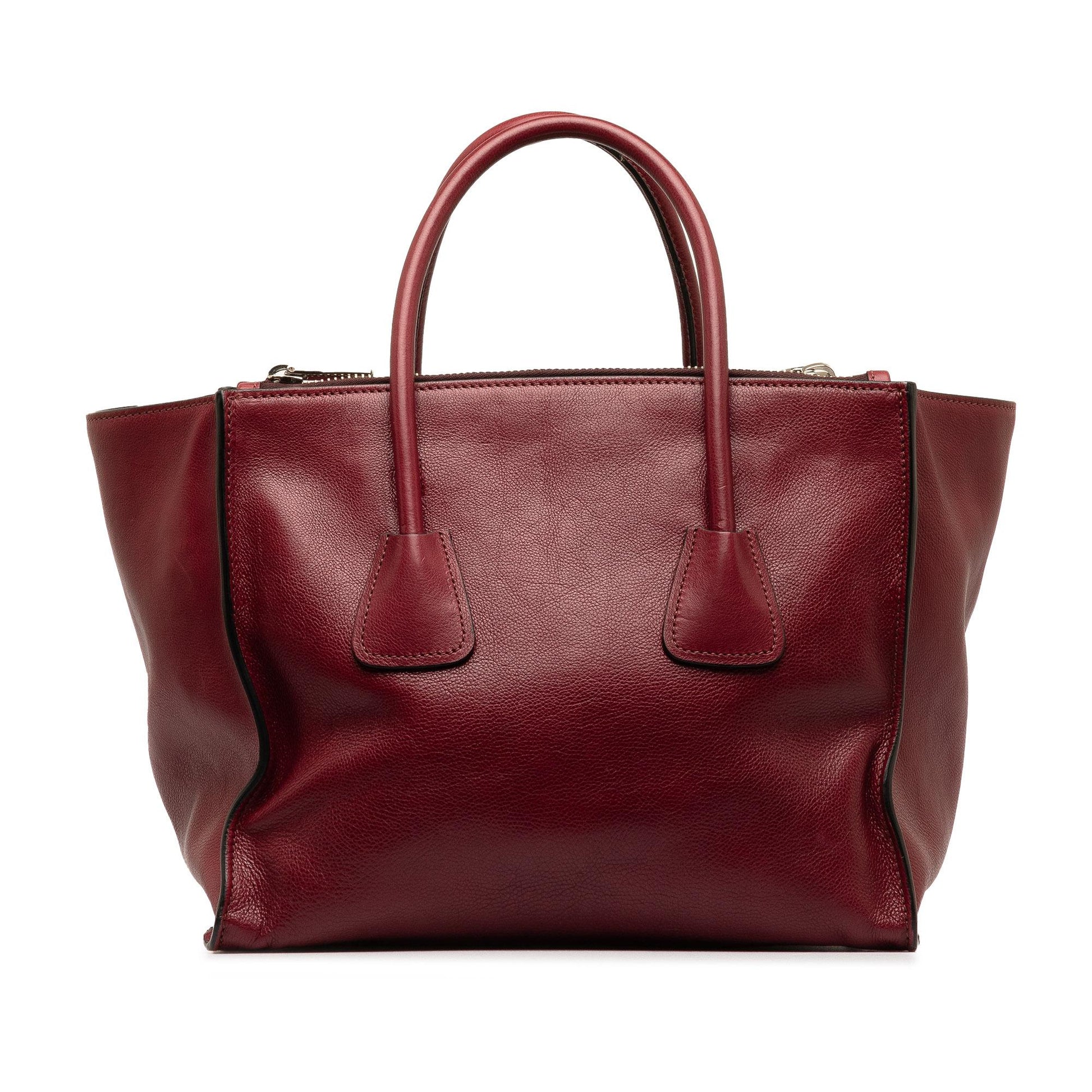 Prada Glace Calf Twin Pocket Satchel Shg Soifzr Satchel Bag