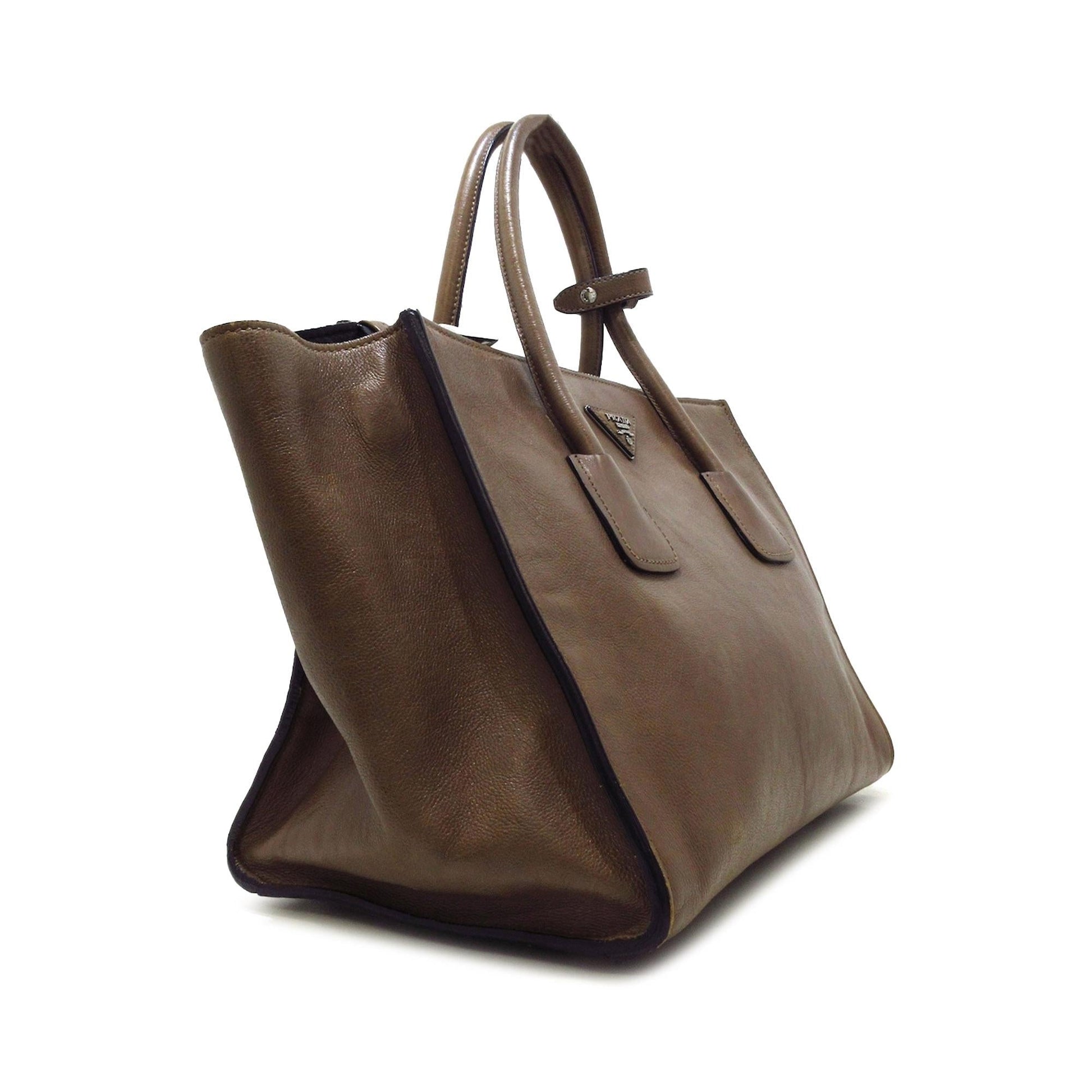 Prada Glace Calf Twin Pocket Satchel Shg Eogeoj Satchel Bag