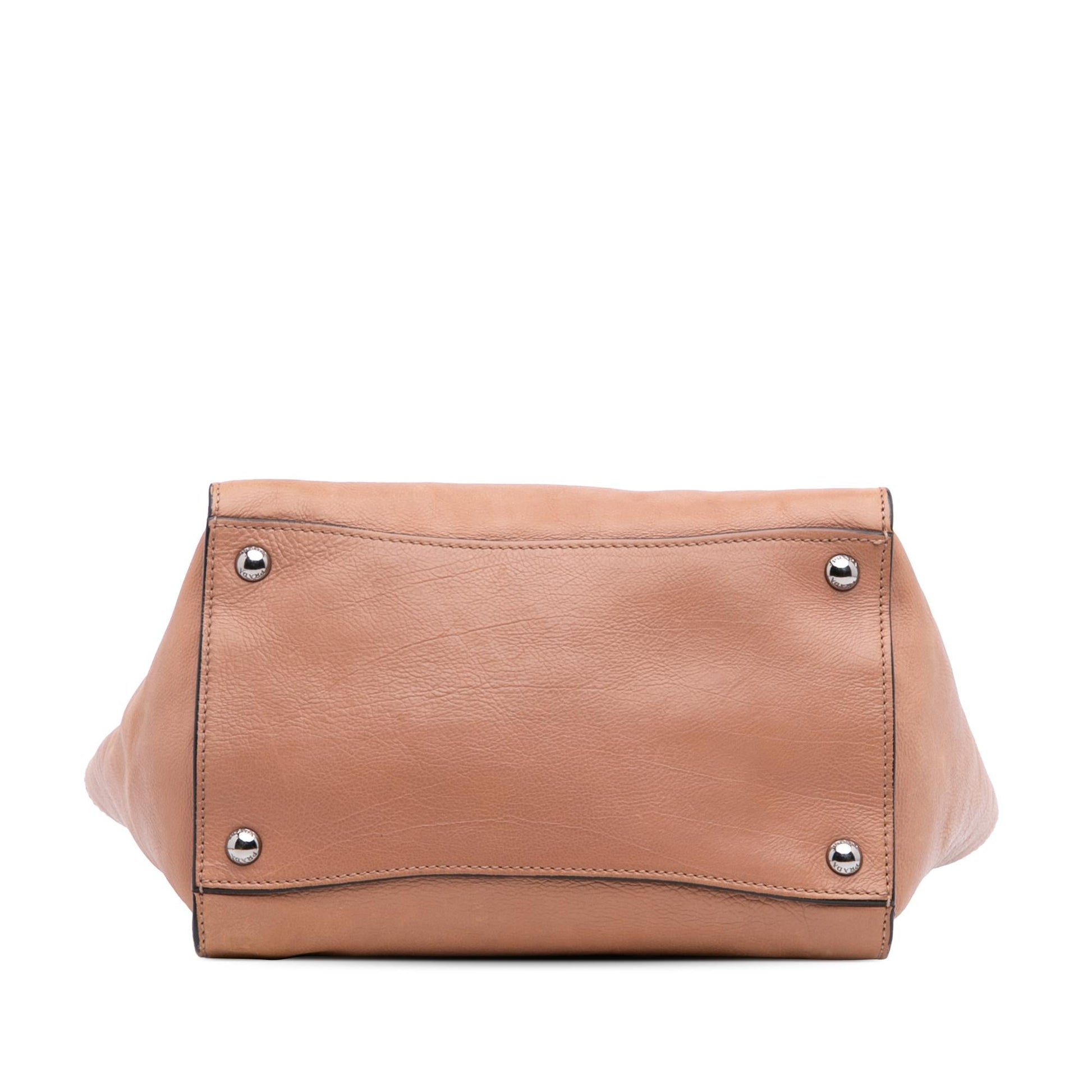 Prada Glace Calf Twin Pocket Satchel Satchel Bag Pocket Satchel 2