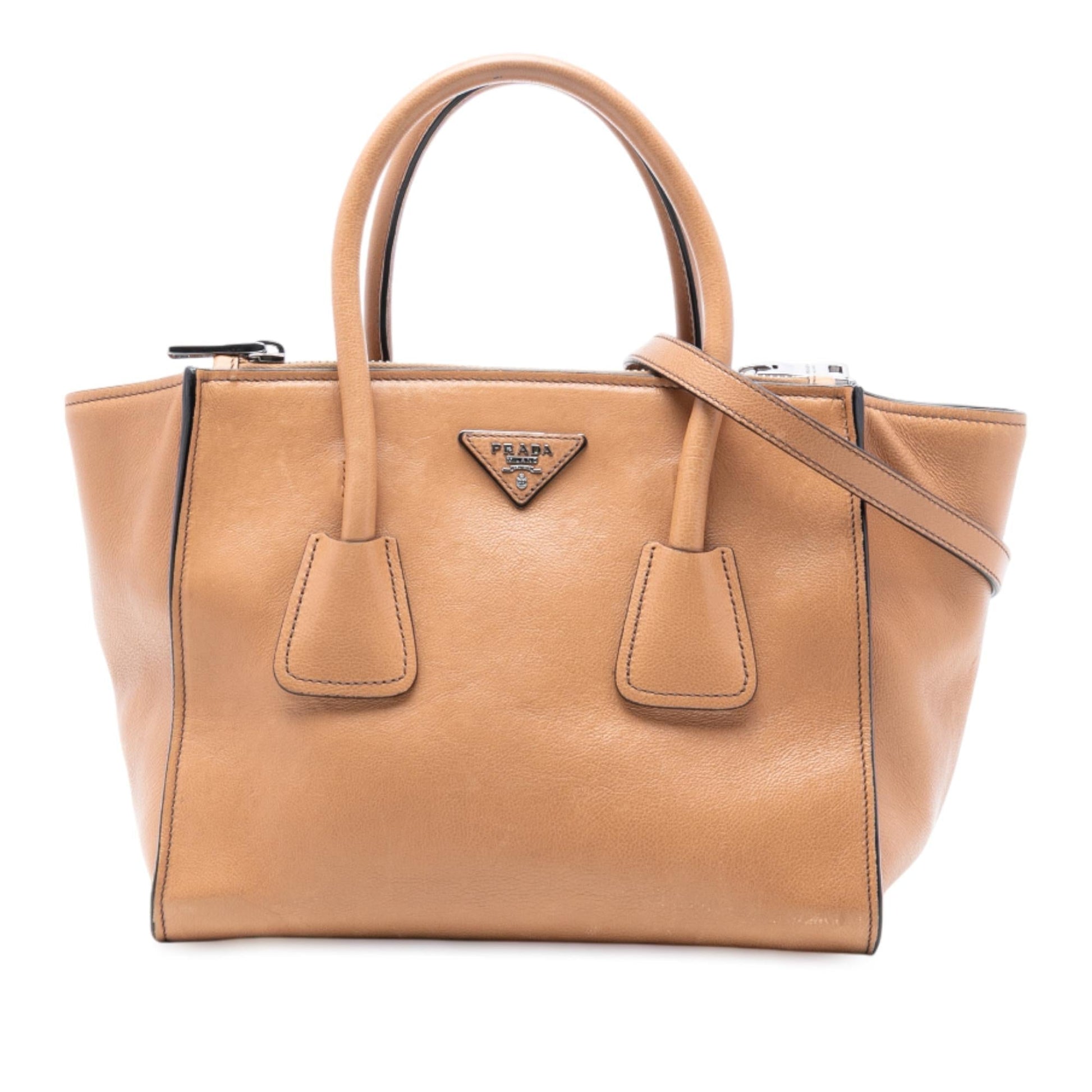 Prada Glace Calf Twin Pocket Satchel Satchel Bag Pocket Satchel 5