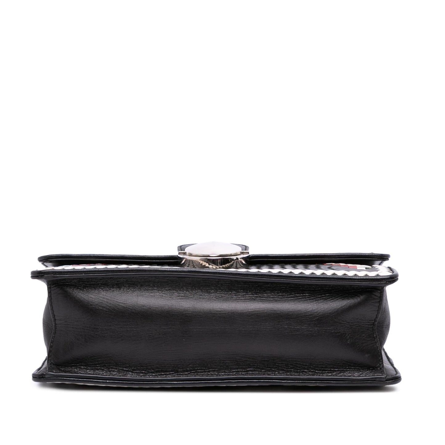 Prada Goatskin Madras Crossbody Woven Crossbody Bag