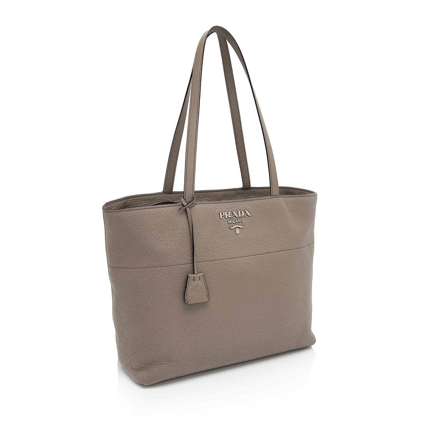 Prada Grained Shopping Tote Leather Tote Bag