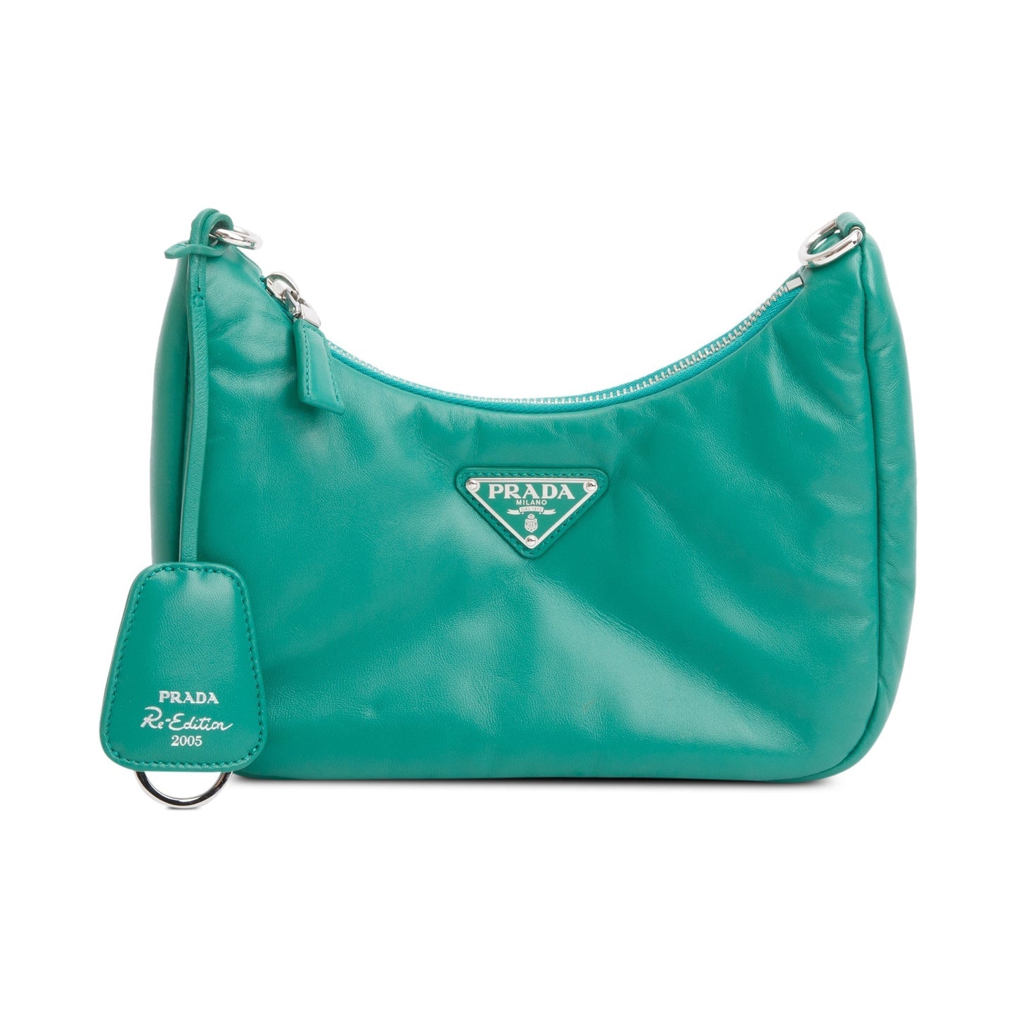 Prada Padded Nappa Re Edition Shoulder Bag Leather Green