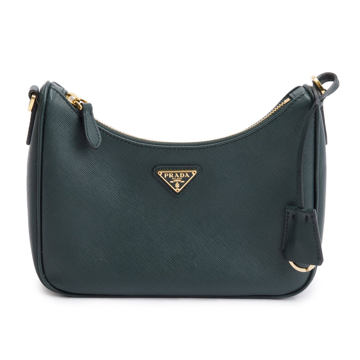 Prada Saffiano Re Edition Shoulder Bag Leather Green
