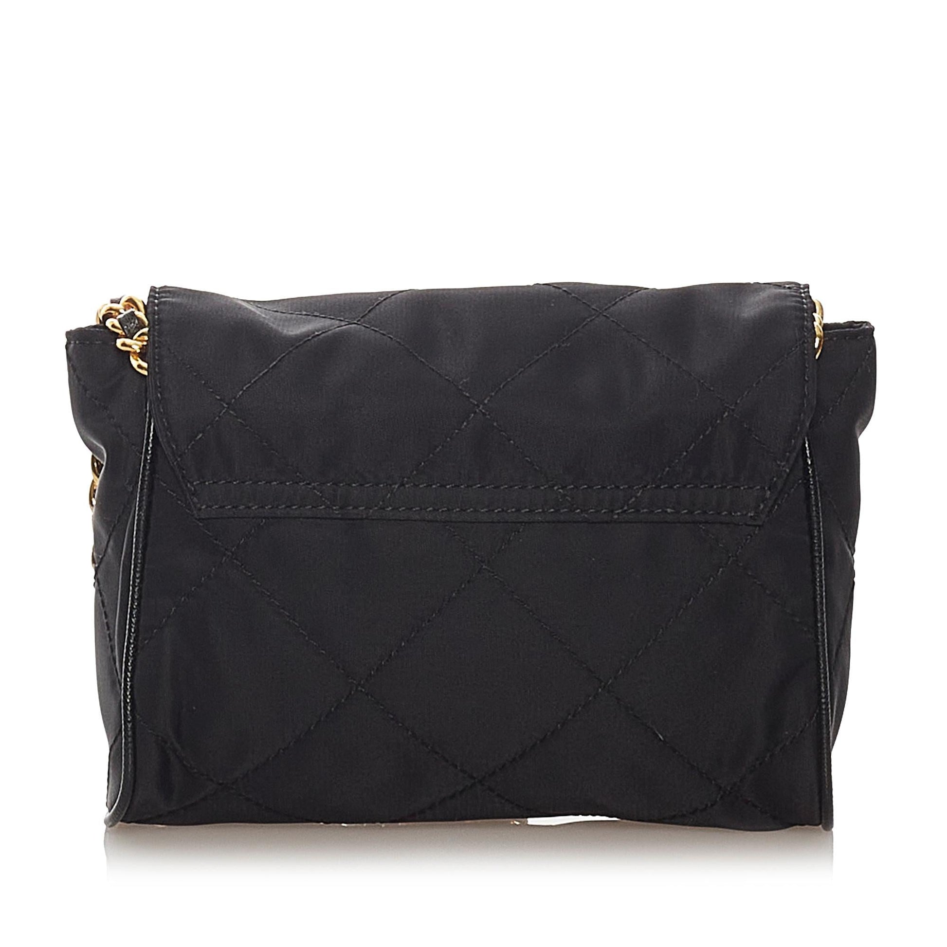 Prada Impuntu Tessuto Crossbody Bag Shg Chain