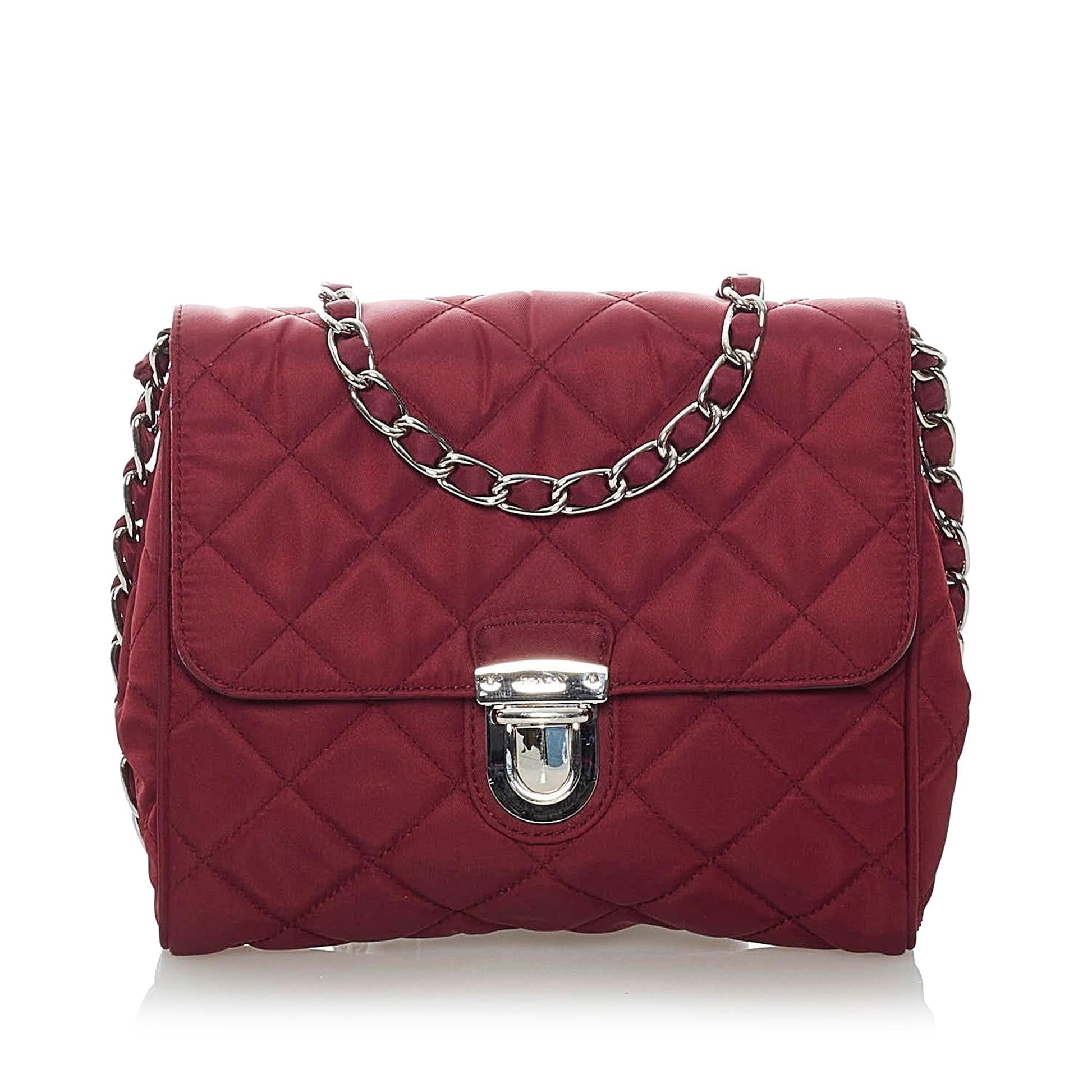 Prada Impuntu Tessuto Crossbody Bag Shg Chain Bag Shg 30790