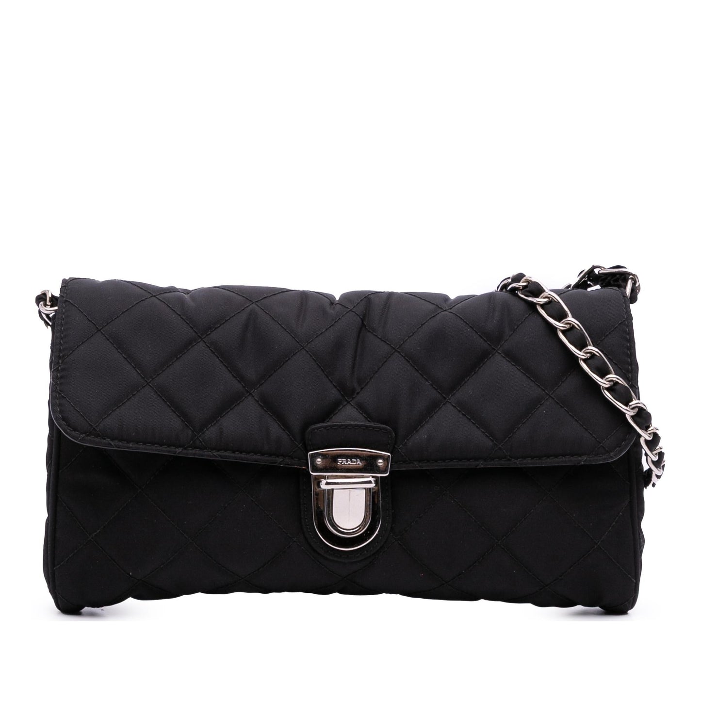 Prada Impuntu Tessuto Crossbody Chain Crossbody Bag