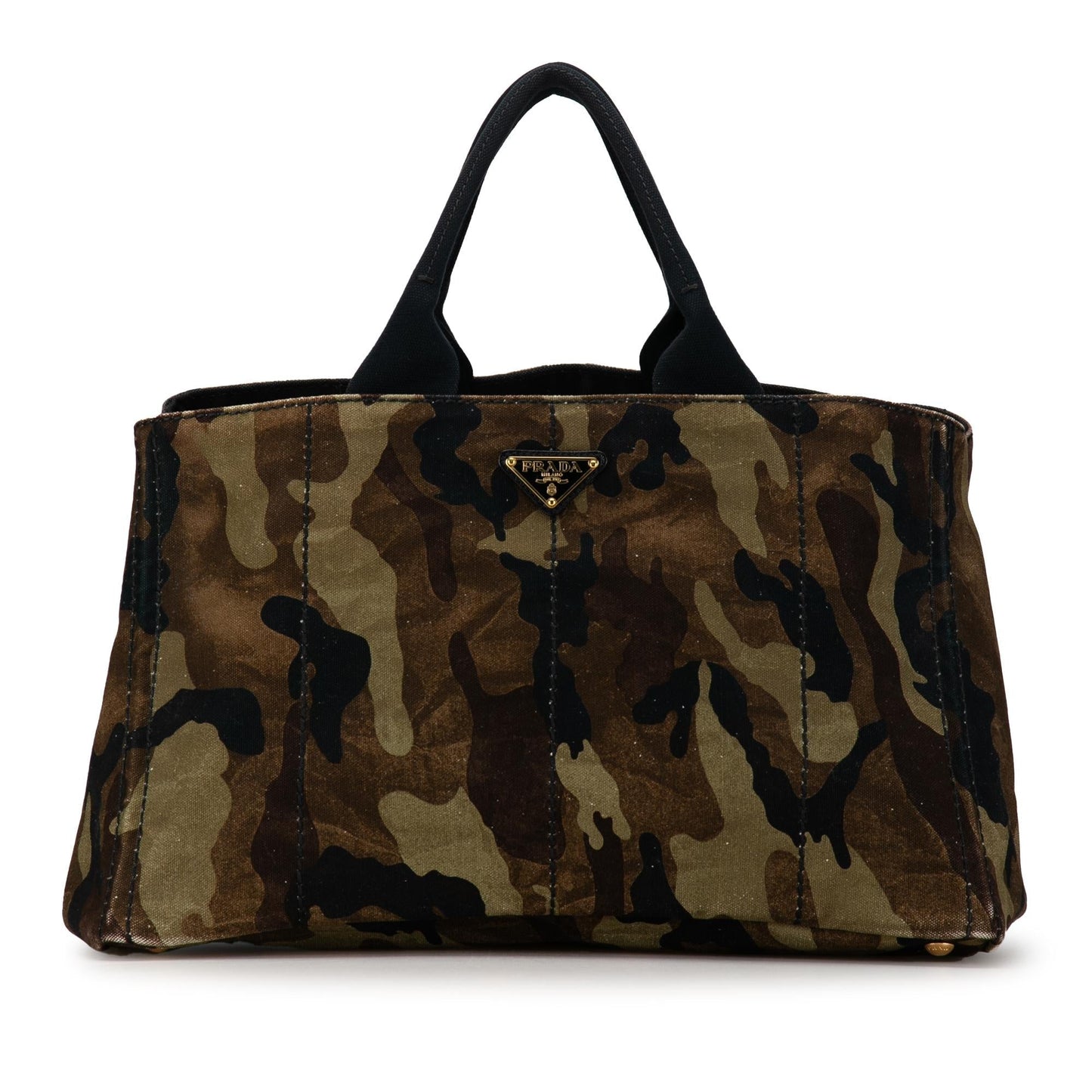Prada Camouflage Stampata Canapa Tote Shg Boaipk Large Tote Bag