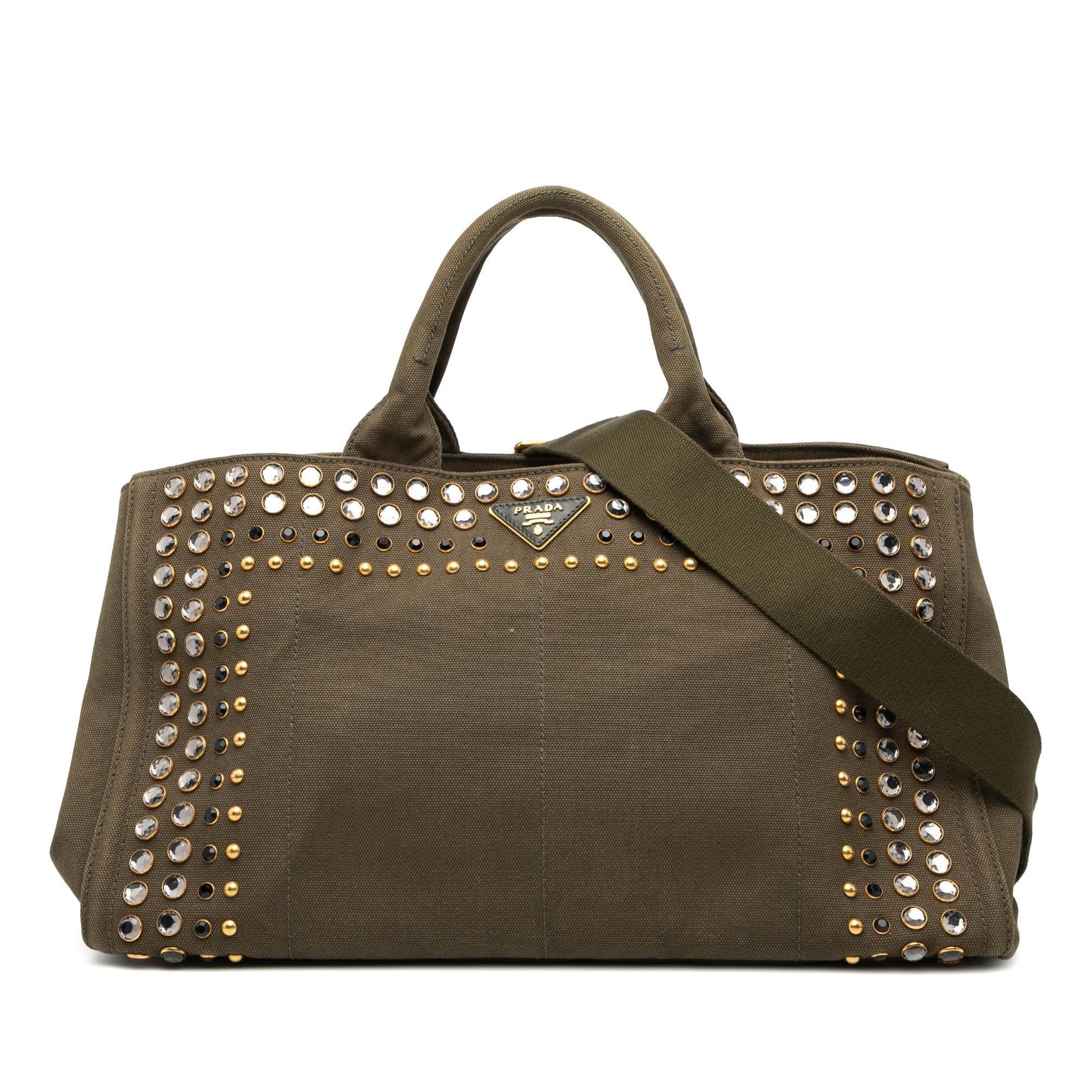 Prada Canapa Bijoux Satchel Canvas Large Satchel Bag Bijoux Satchel 1