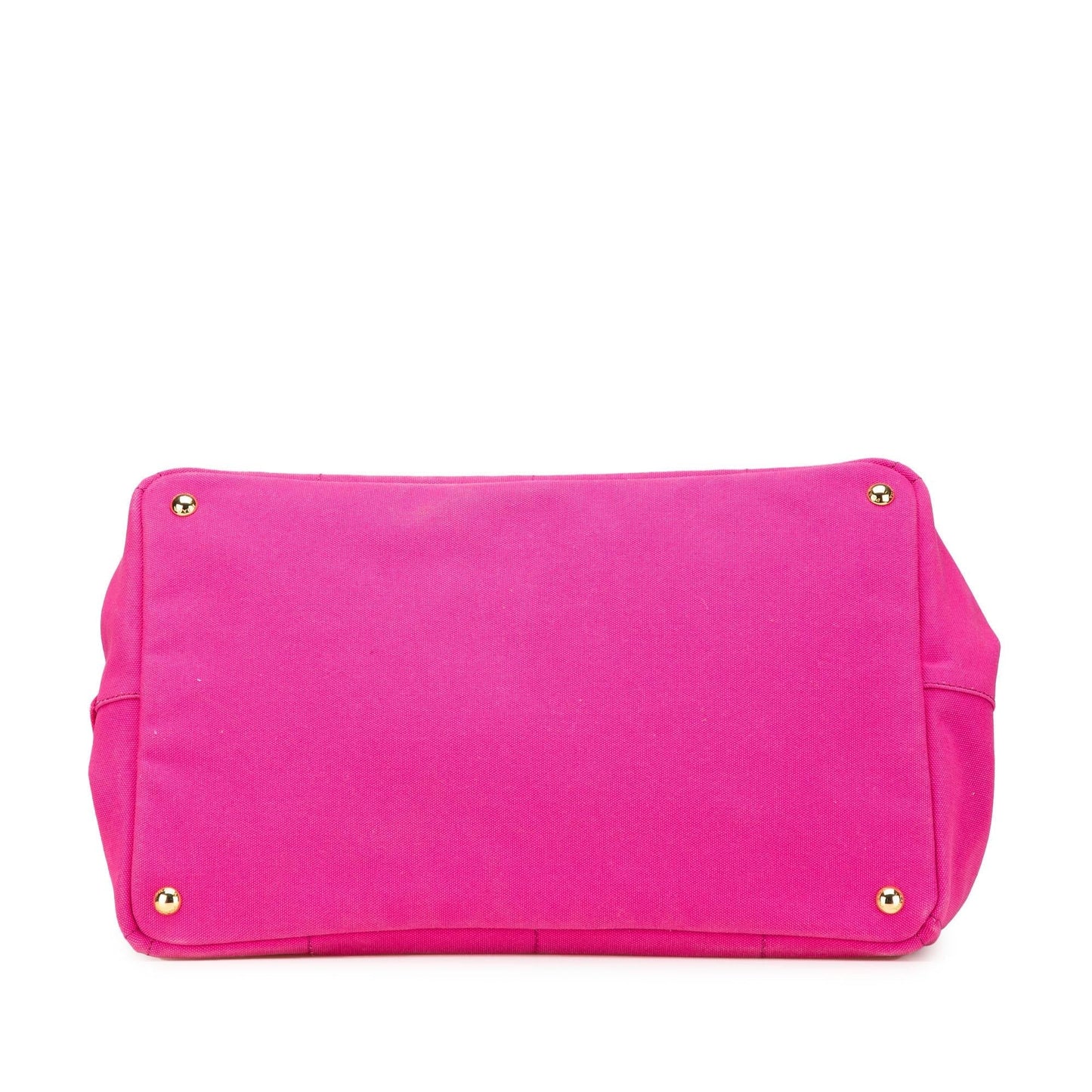 Prada Canapa Satchel Canvas Large Logo Satchel Bag