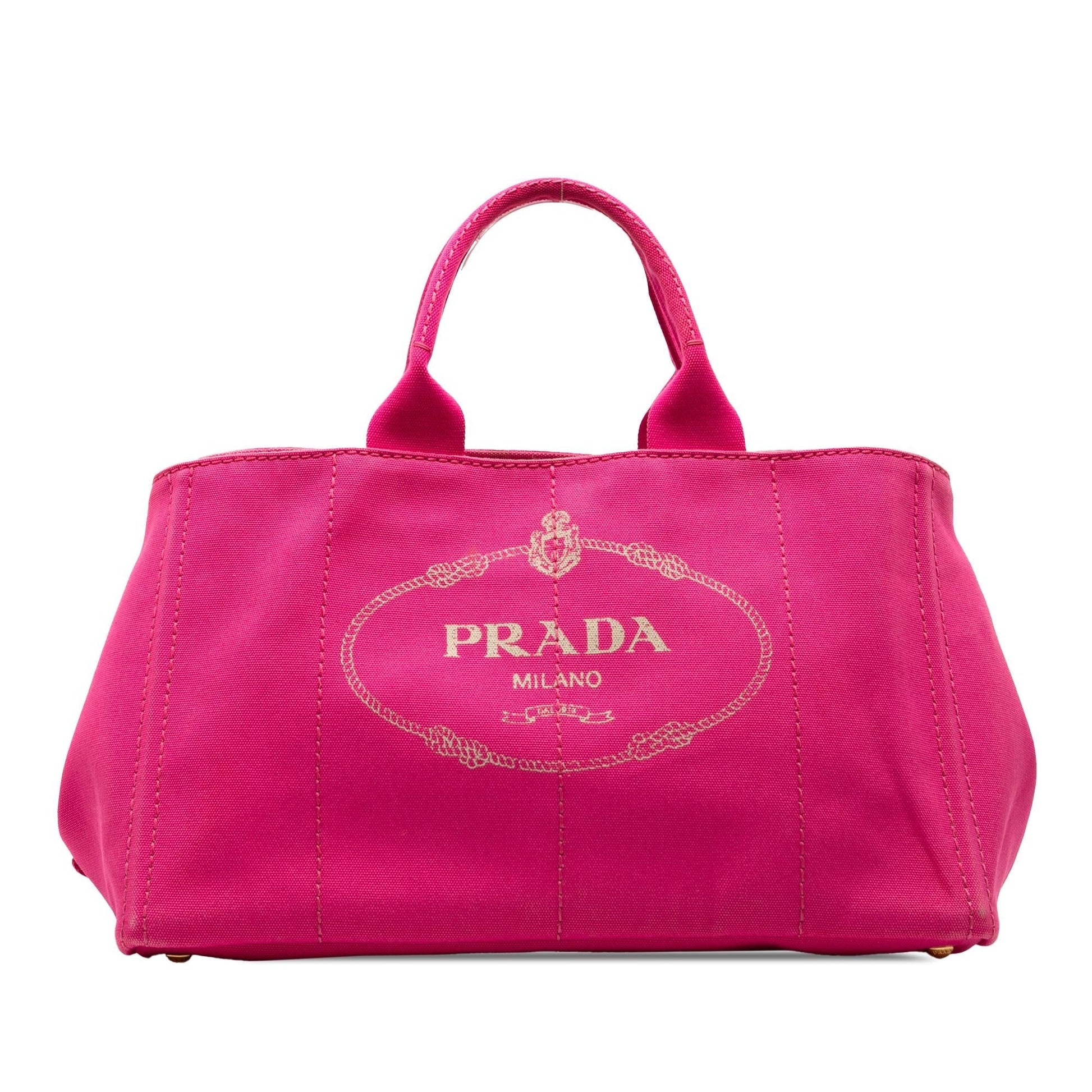 Prada Canapa Satchel Canvas Large Logo Satchel Bag Logo Satchel 3
