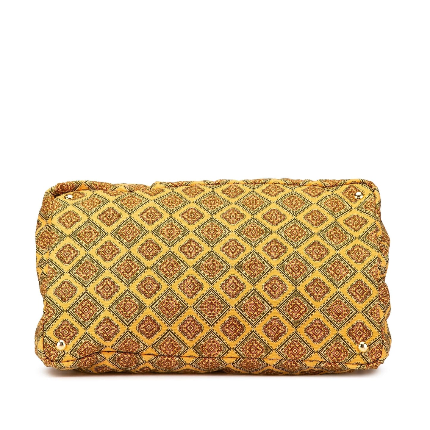 Prada Printed Canapa Satchel Canvas Large Satchel Bag
