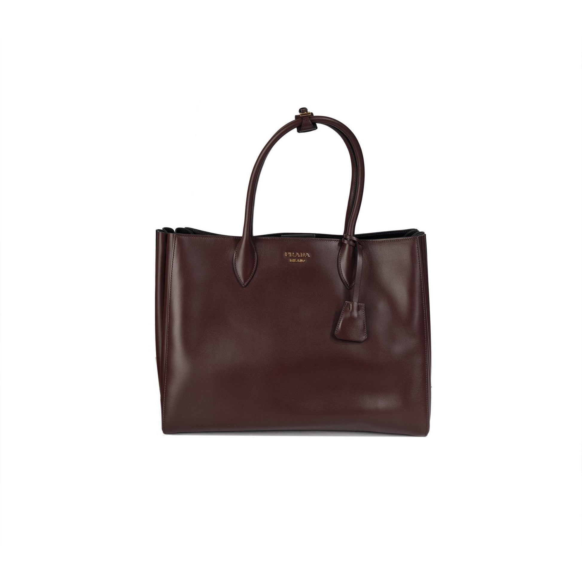 Prada City Calf Bibliotheque Tote Handbag Large Tote Bag
