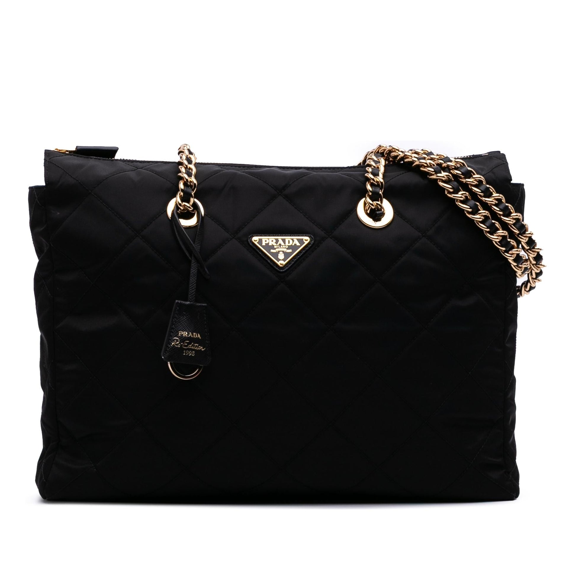 Prada Impuntu Re Re Edition Chaine Tote Nylon Large Tote Bag