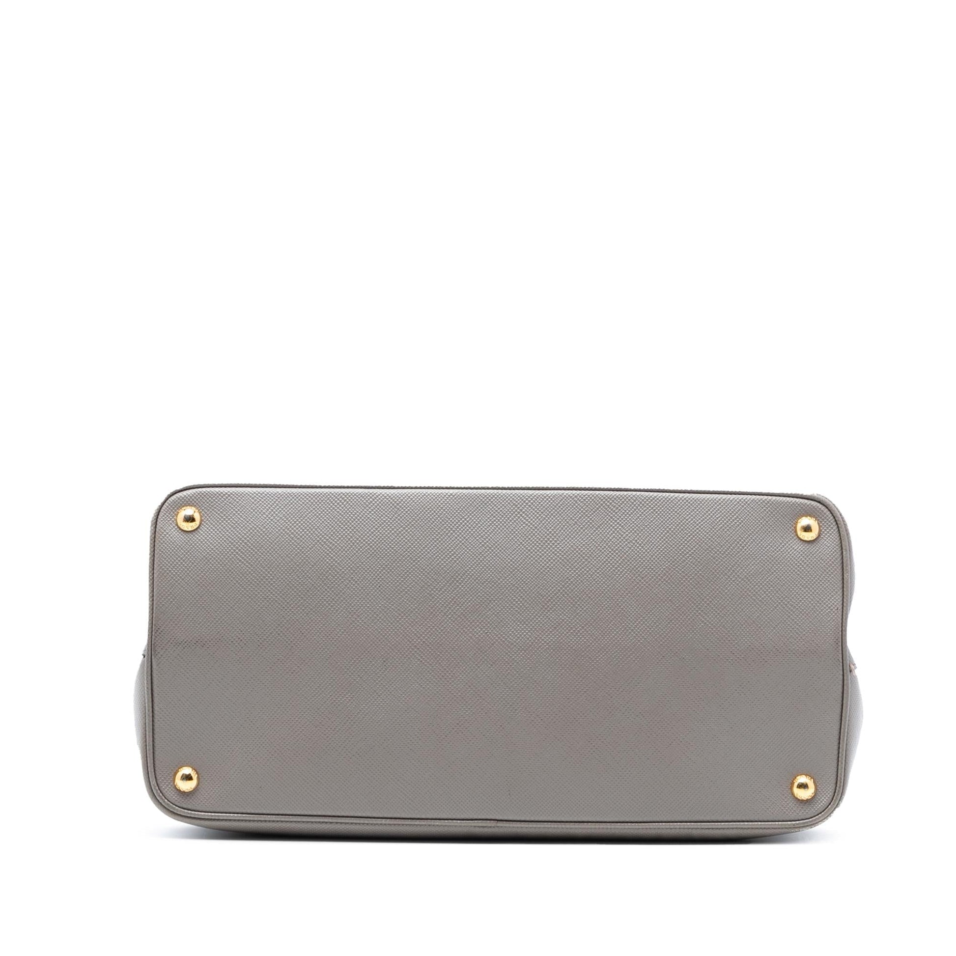 Prada Cuir Double Satchel Saffiano Large Satchel Bag