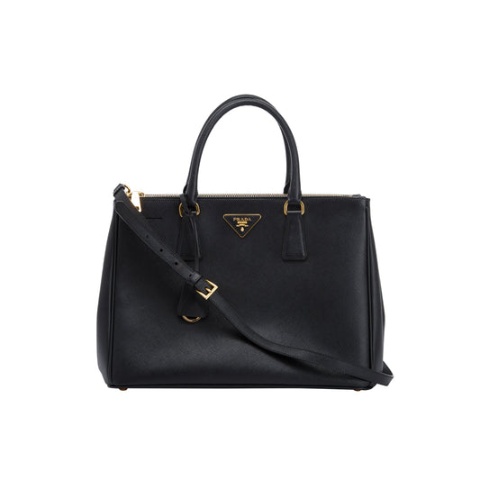 Prada Saffiano Double Zip Galleria Tote Handbag Large Tote Bag