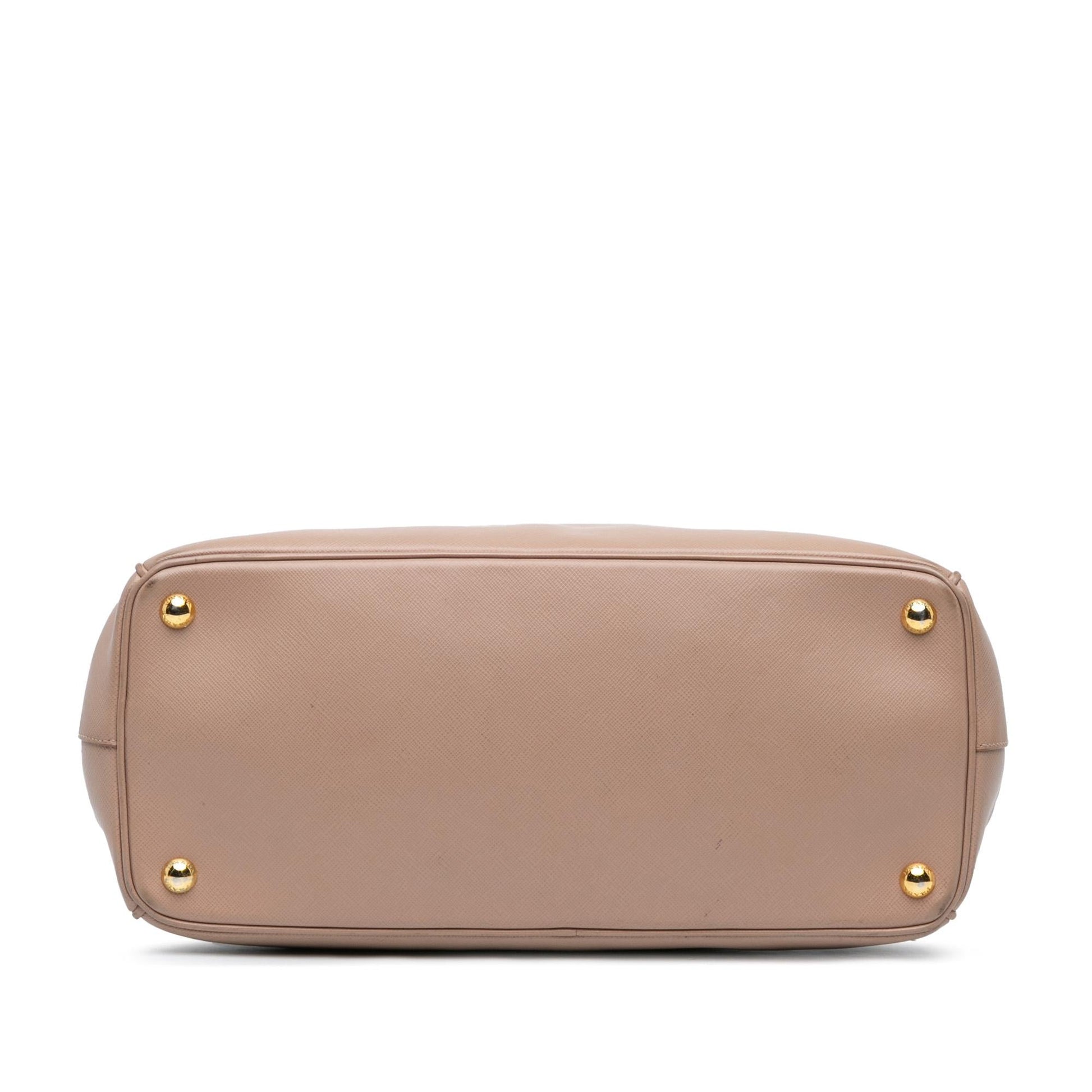 Prada Galleria Double Satchel Shg 8R6Kuu Saffiano Large Zip Satchel Bag