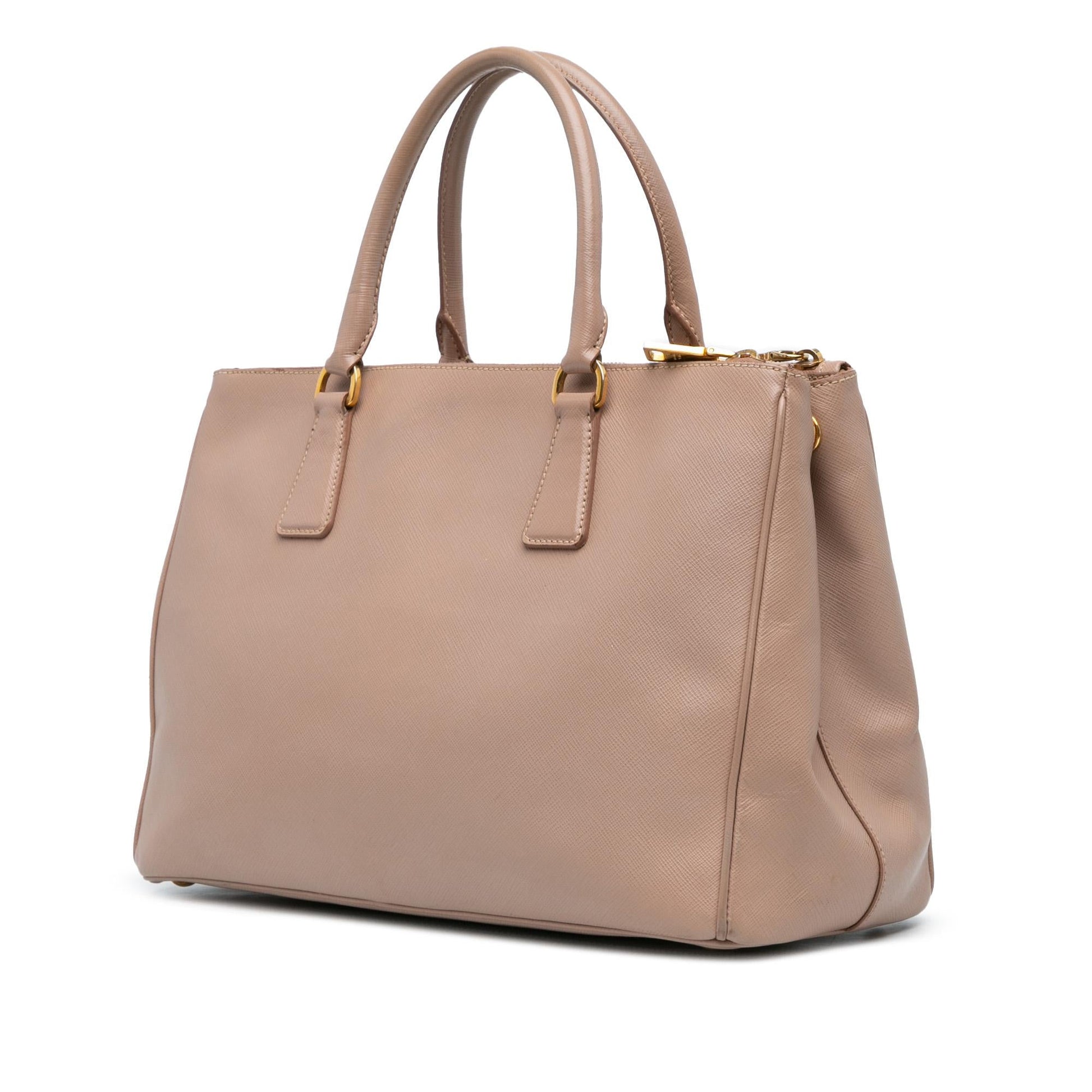 Prada Galleria Double Satchel Shg 8R6Kuu Saffiano Large Zip Satchel Bag