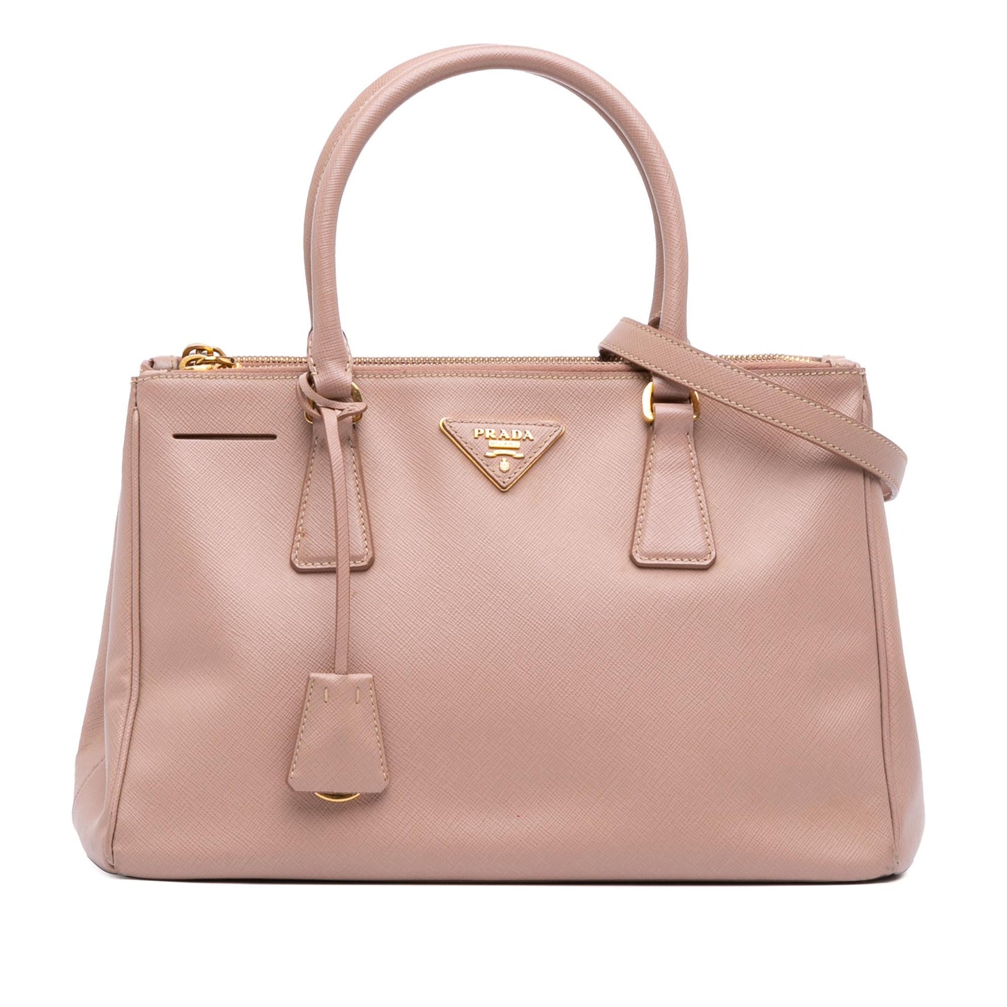 Prada Lux Galleria Double Satchel Saffiano Large Zip Satchel Bag Zip Satchel 5