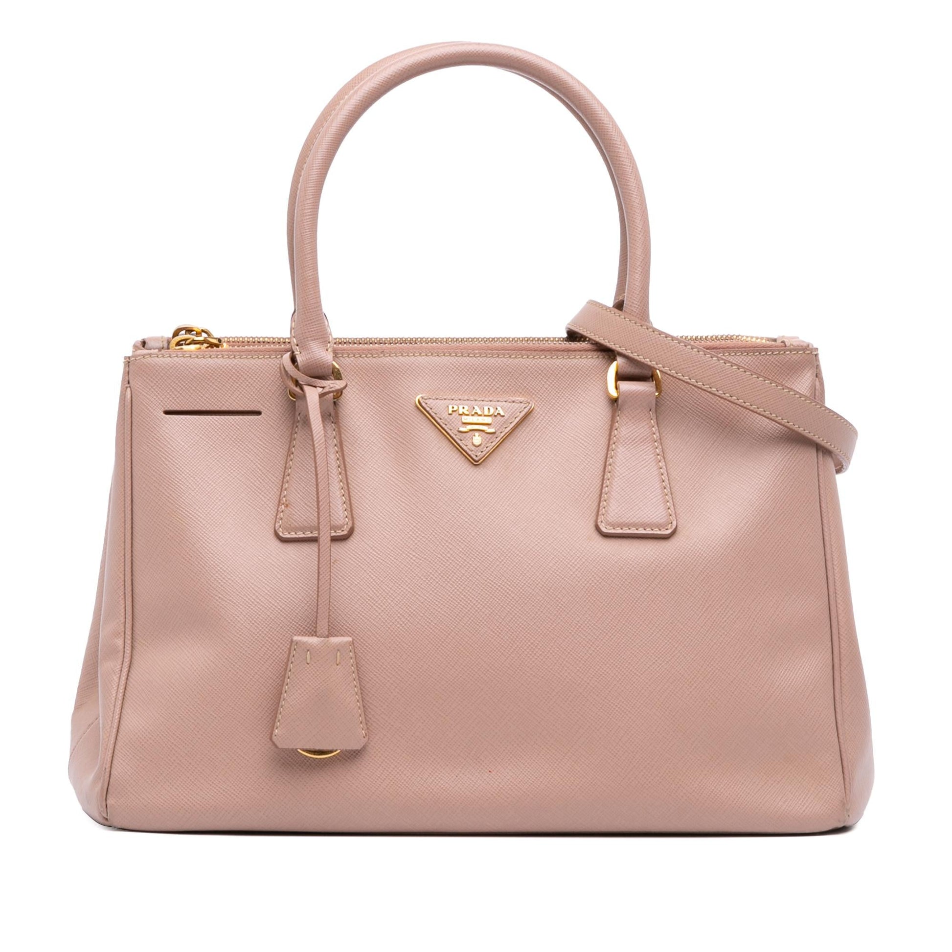 Prada Lux Galleria Double Satchel Saffiano Large Zip Satchel Bag Zip Satchel 5