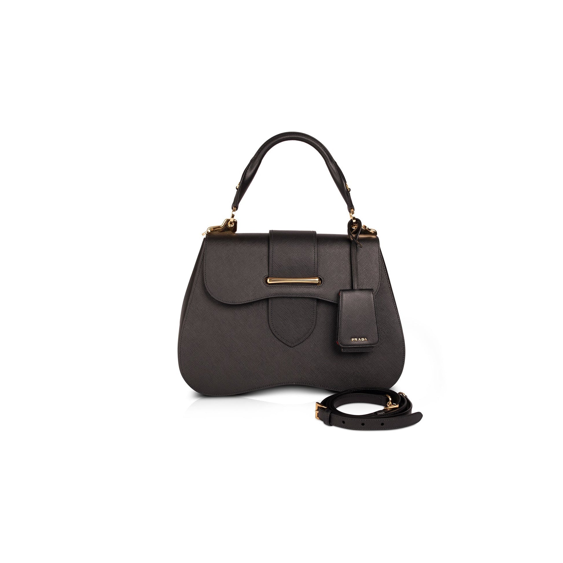 Prada Saffiano Lux Sidonie Top Handle Bag Large Travel Bag
