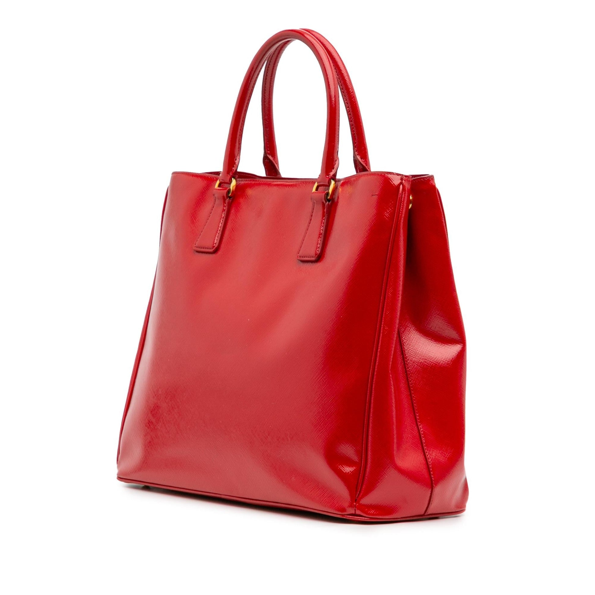 Prada Vernice Galleria Satchel Saffiano Large Satchel Bag