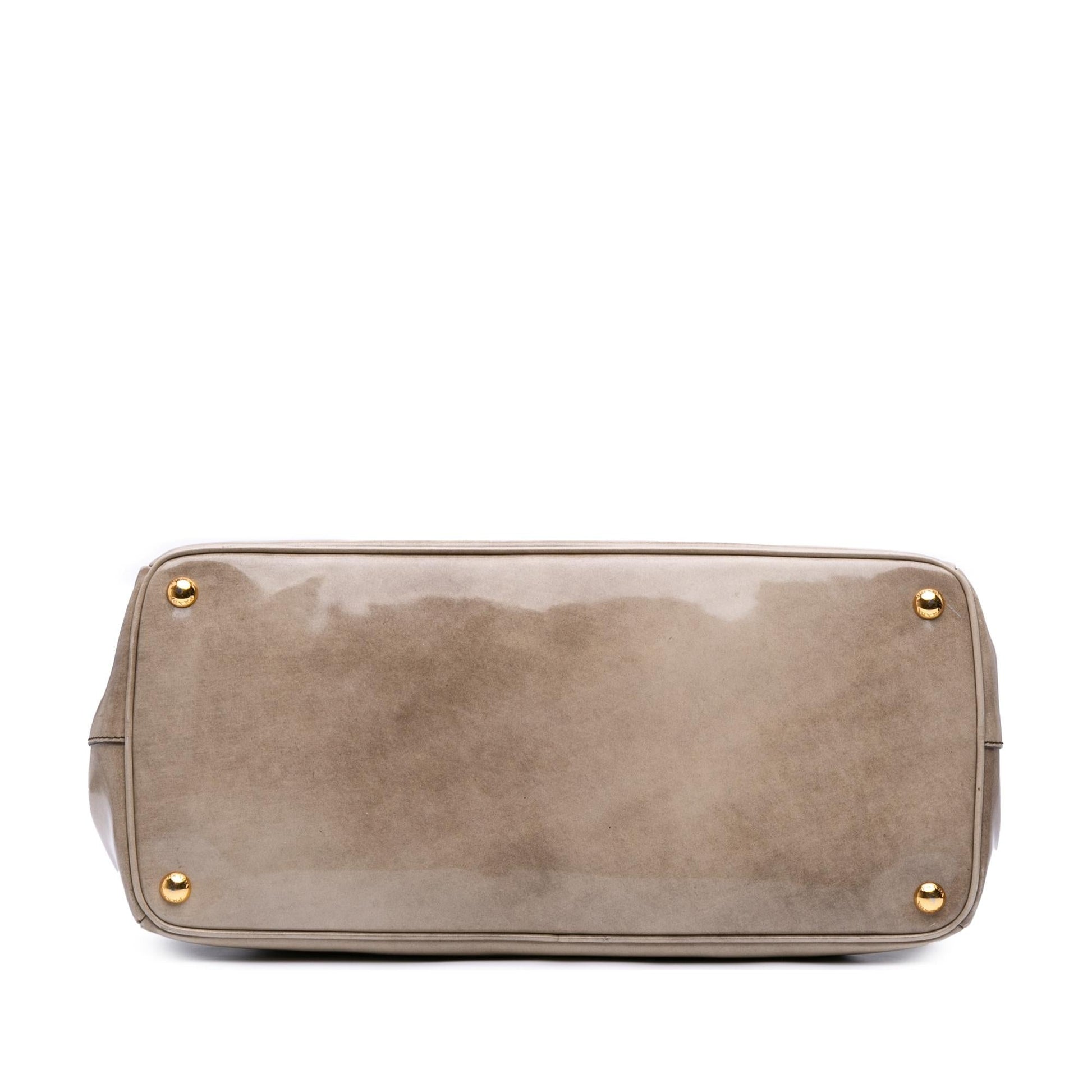 Prada Spazzolato Fume Galleria Tote Large Tote Bag