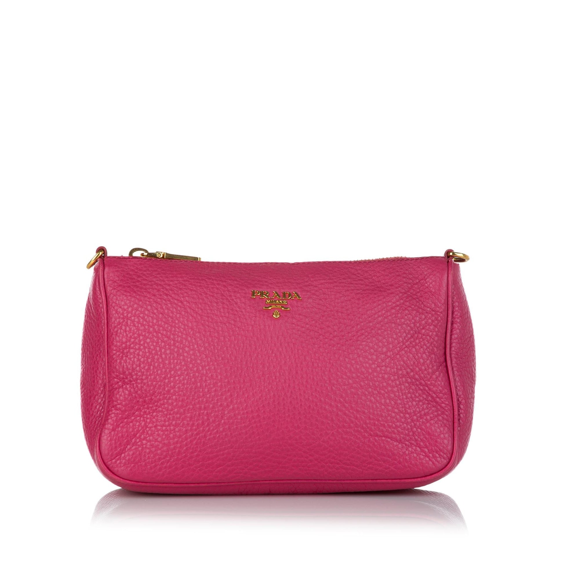 Prada Baguette Shg Handbag Leather Shoulder Bag Baguette Shg 26222