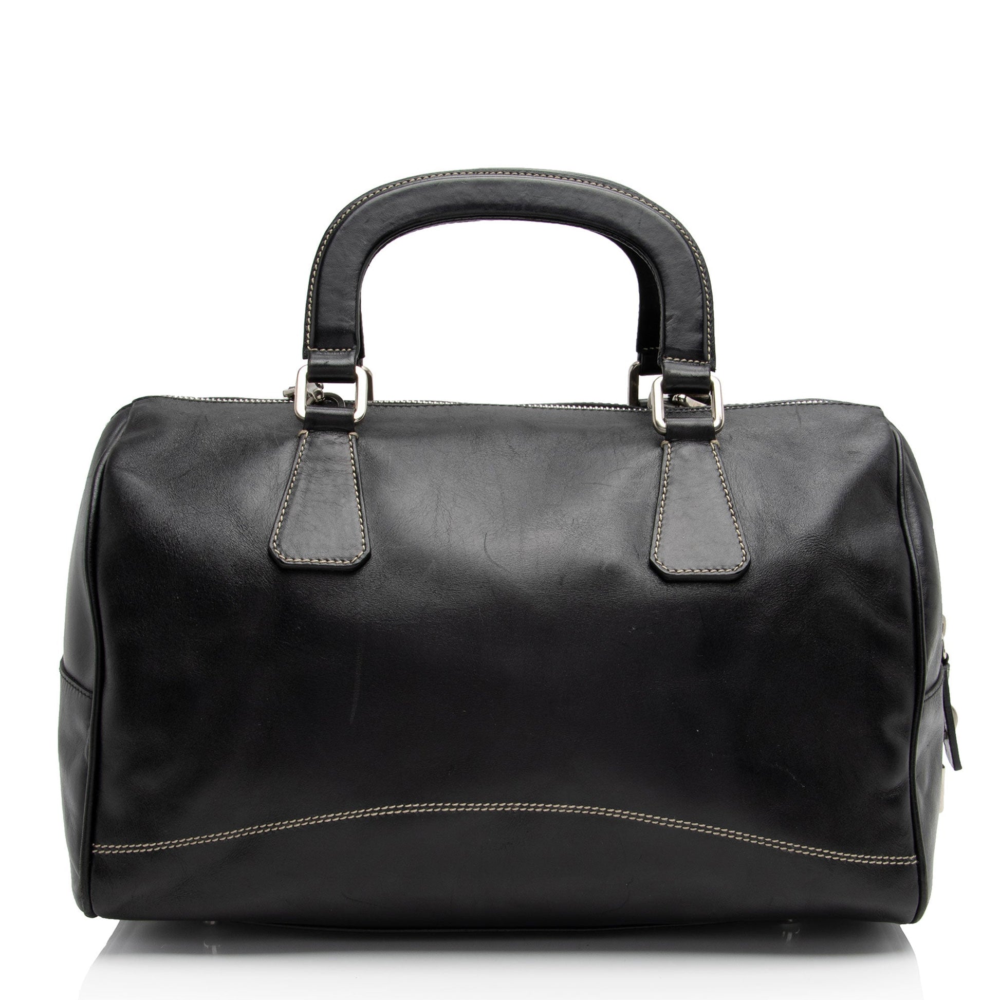 Prada Boston Bag Shf Kup8Rd Leather Satchel Bag