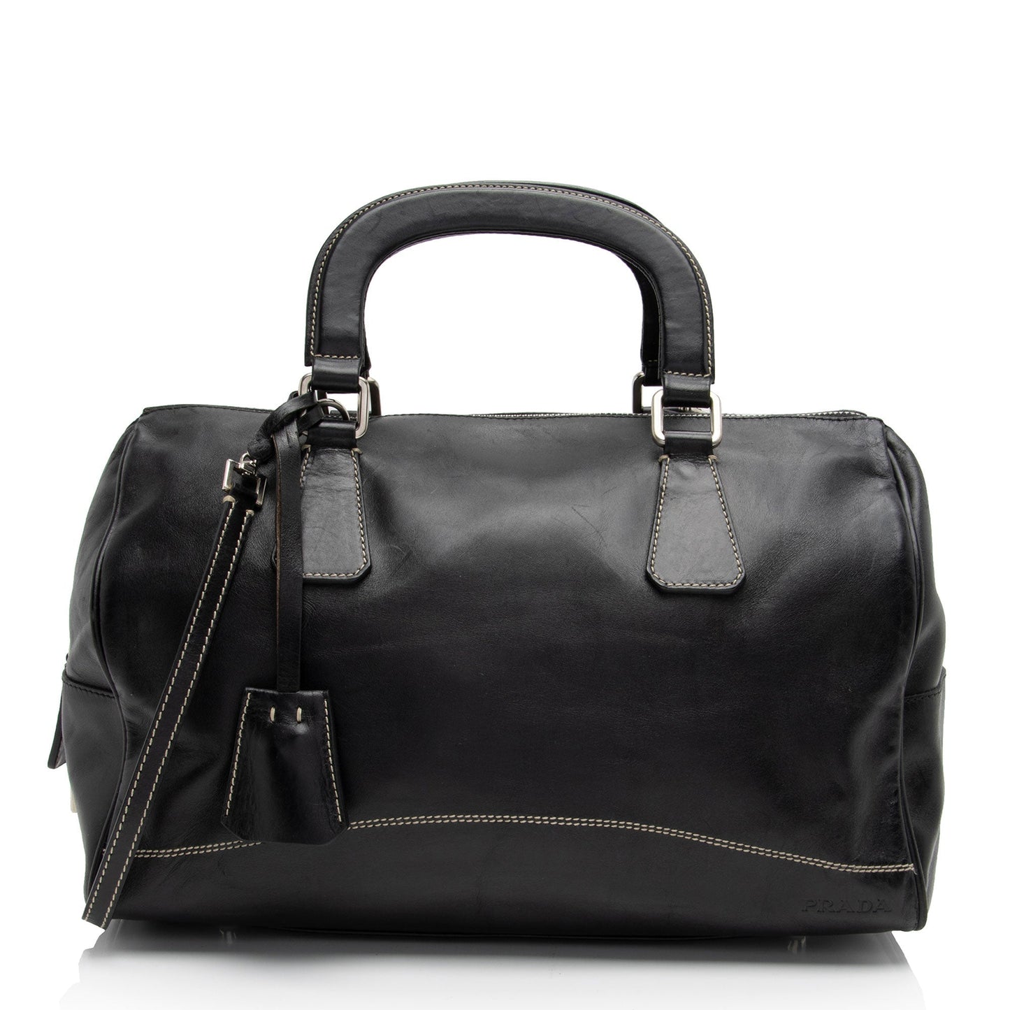 Prada Boston Bag Shf Kup8Rd Leather Satchel Bag