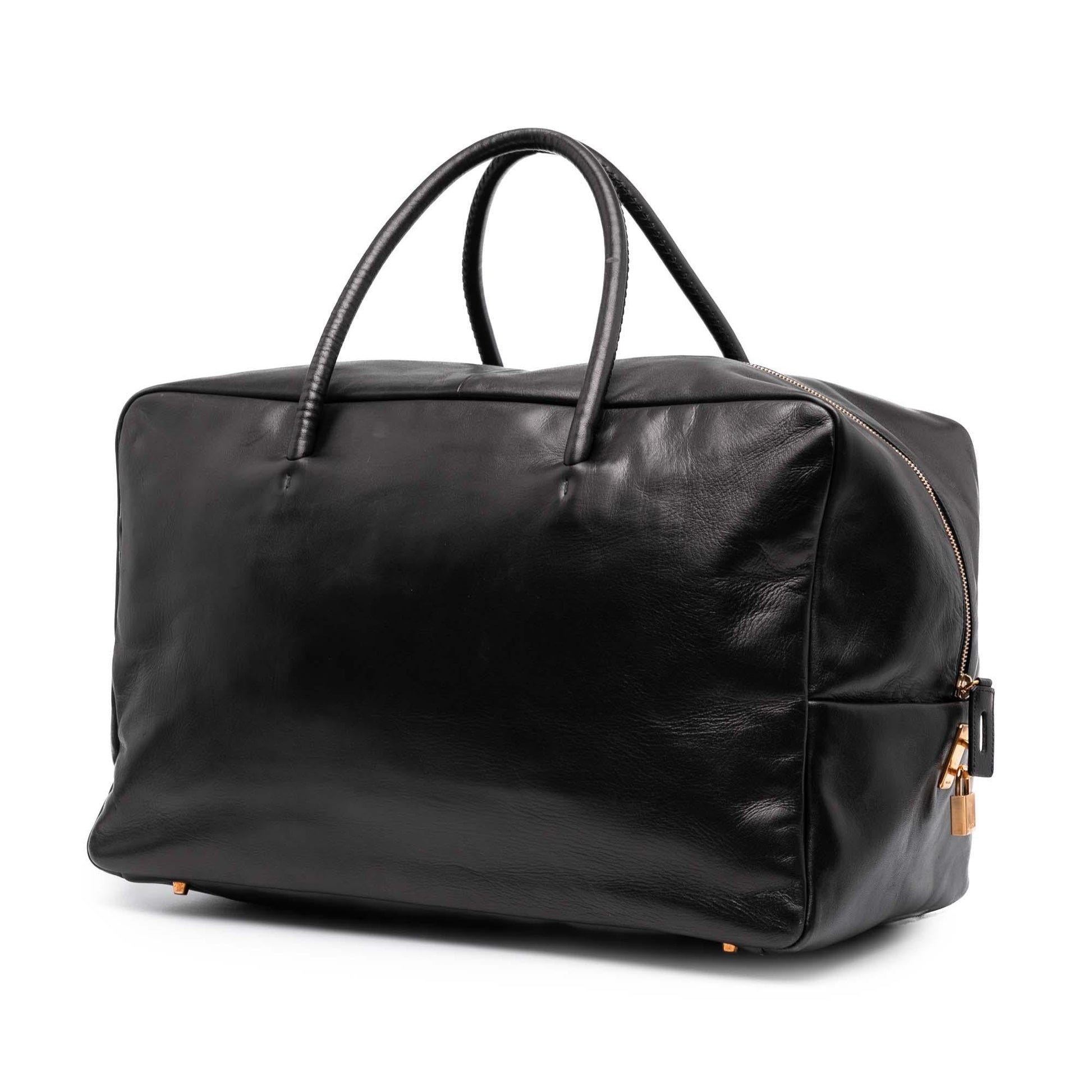 Prada Boston Bag Leather Satchel Bag