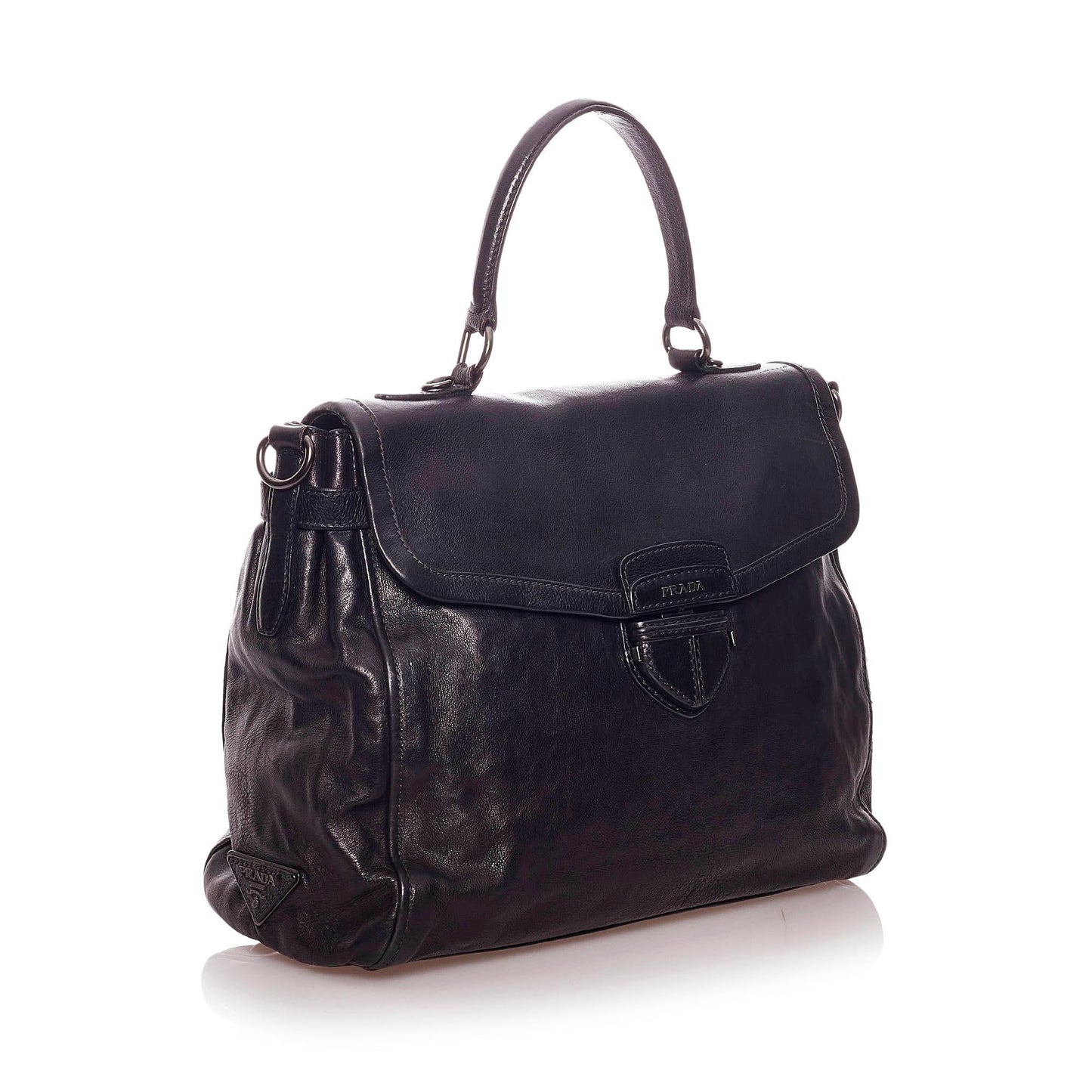 Prada Business Bag Shg Leather Tote Bag