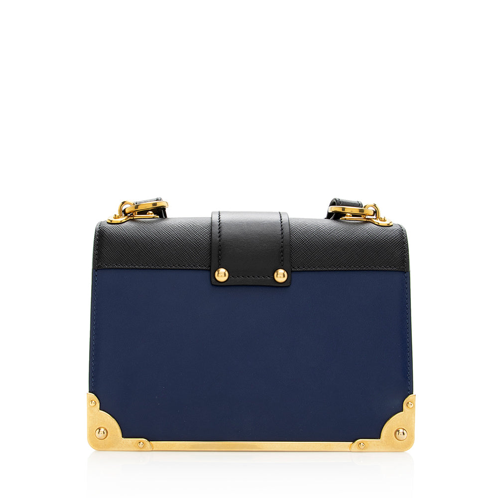 Prada Cahier Shoulder Bag Shf Leather