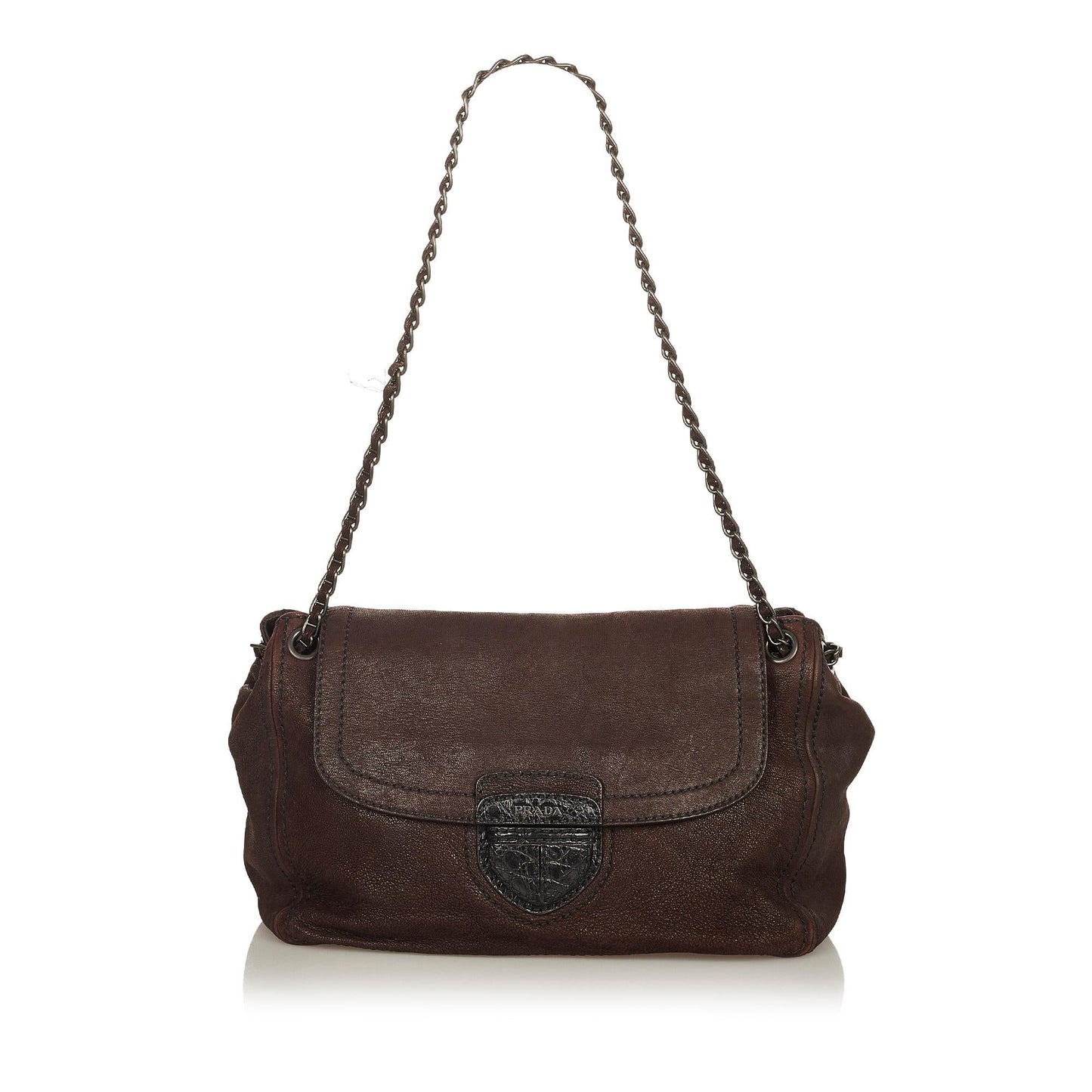 Prada Shoulder Bag Shg Leather Chain