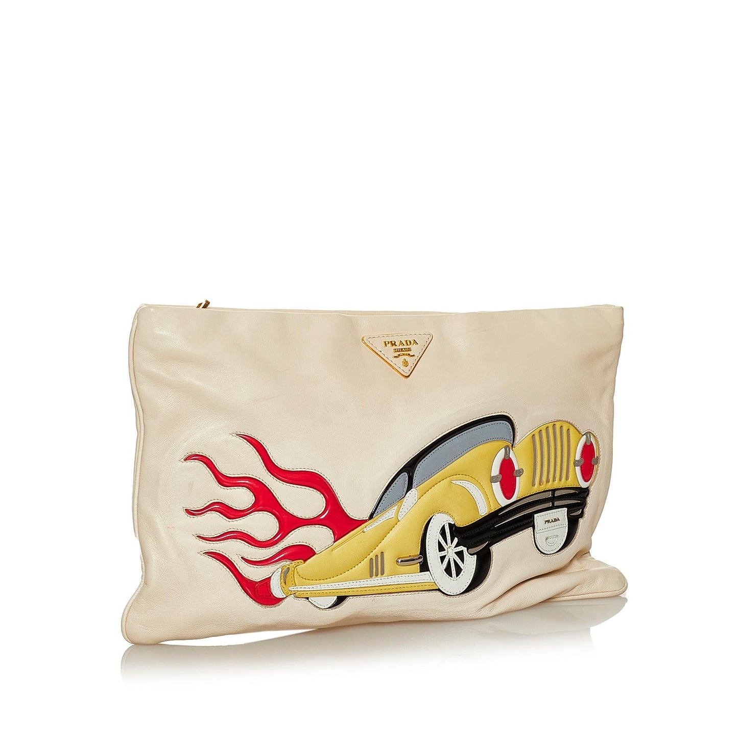 Prada Clutch Bag Shg Leather