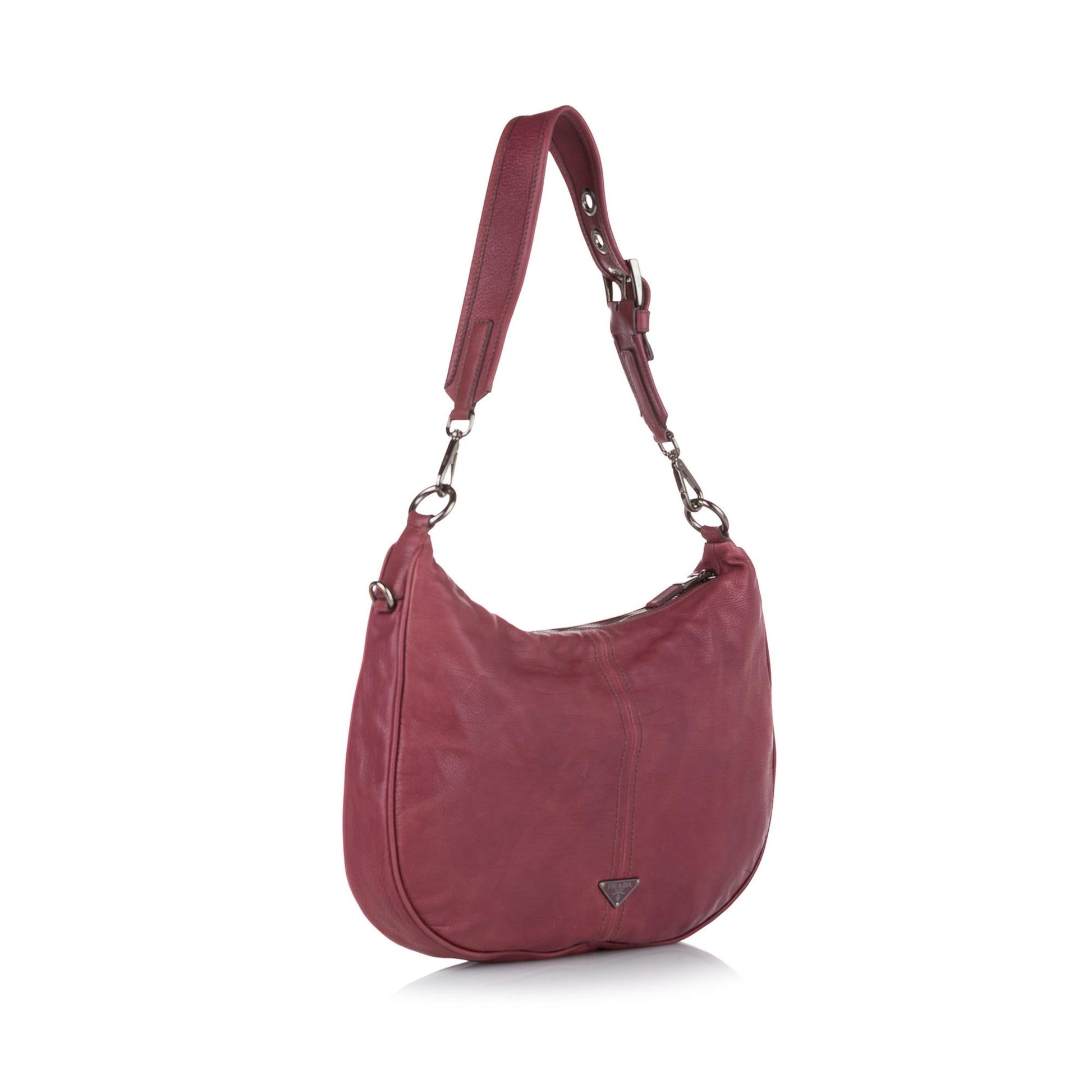 Prada Hobo Bag Shg Leather Shoulder Bag