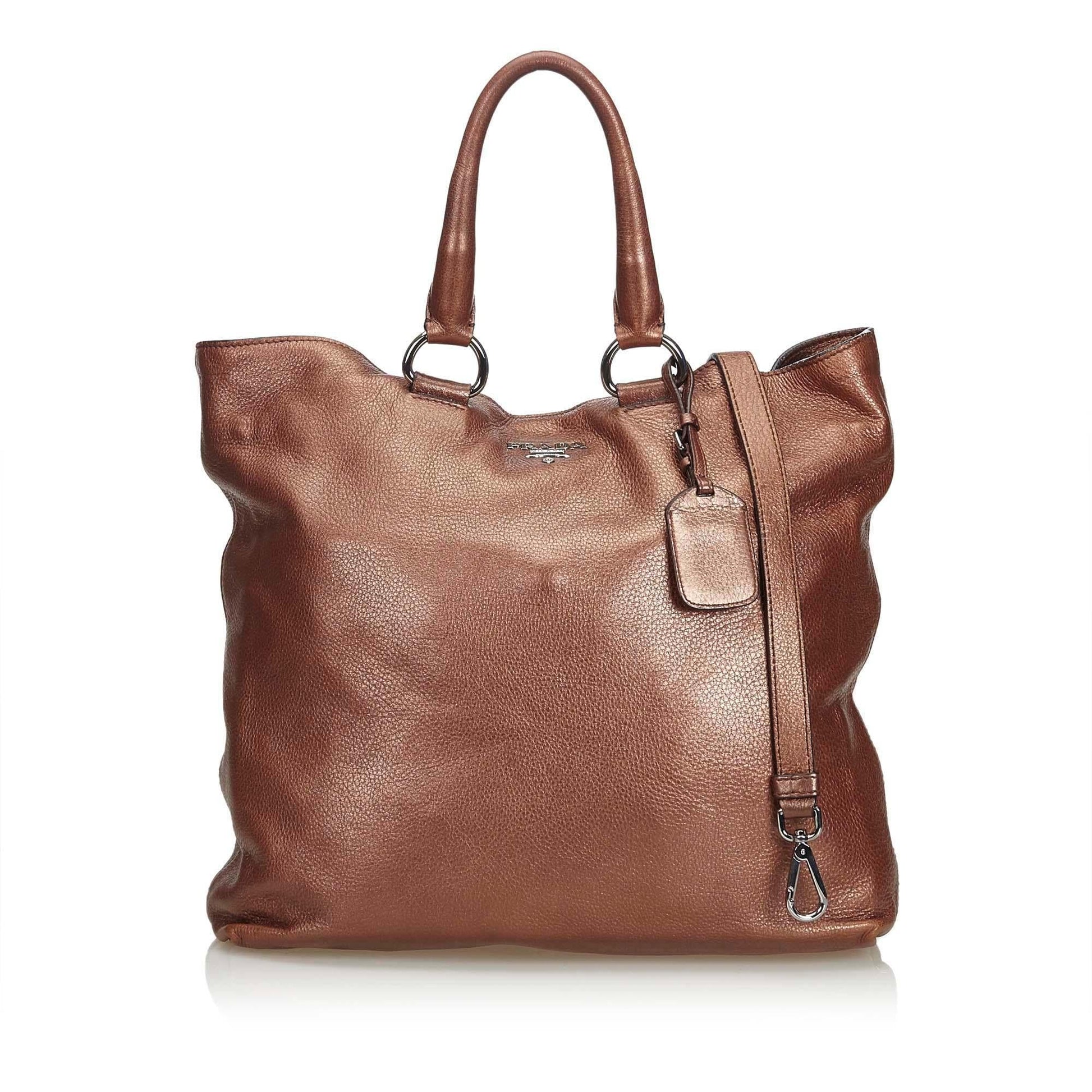 Prada Tote Leather Tote Bag