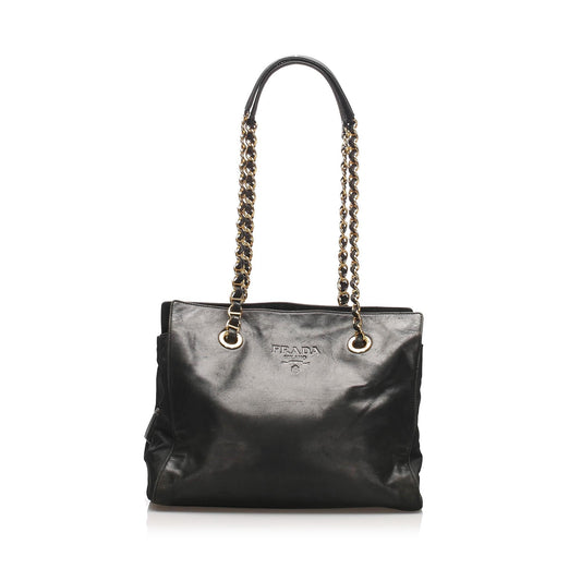Prada Tote Bag Leather Bag Shg 10893