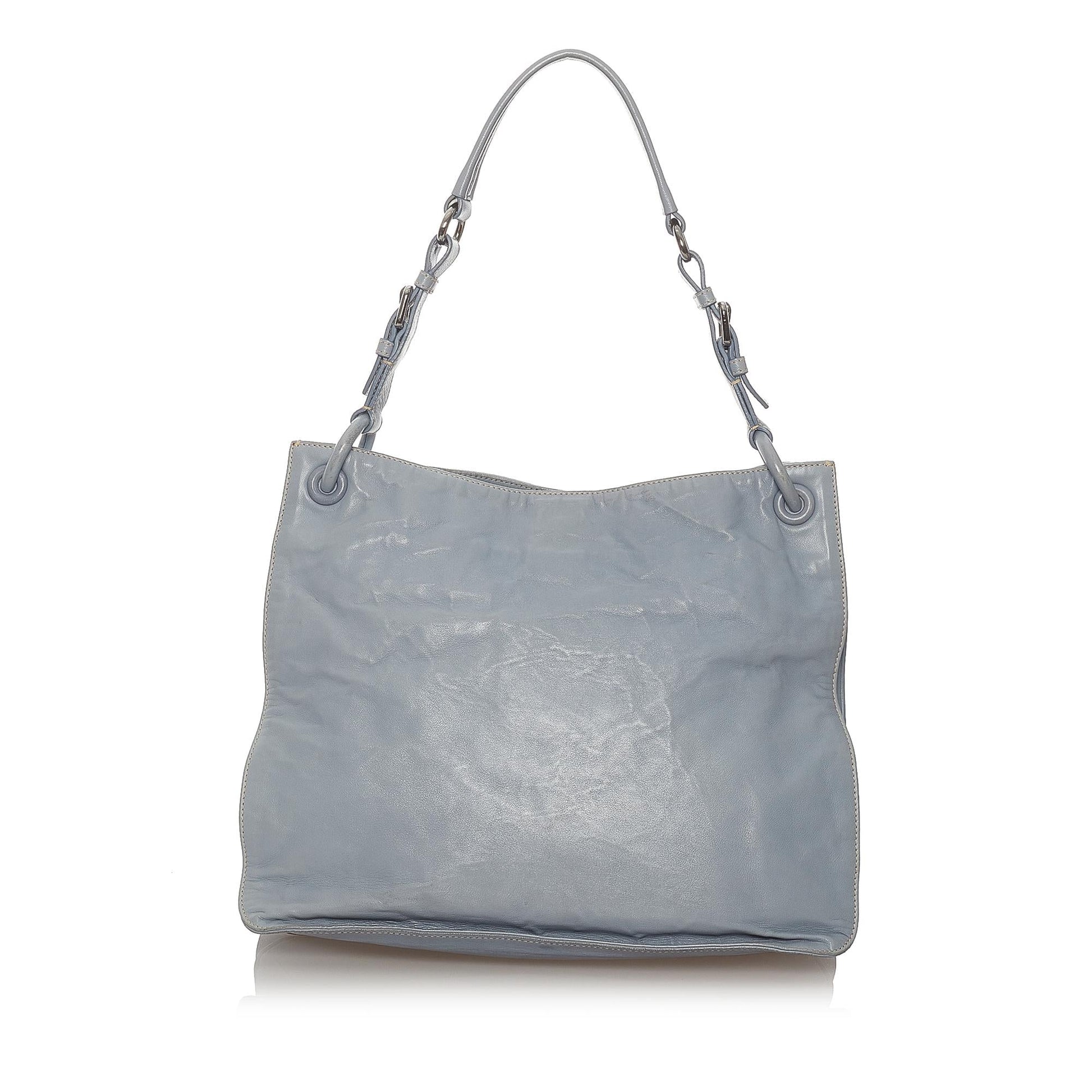 Prada Tote Bag Shg Leather