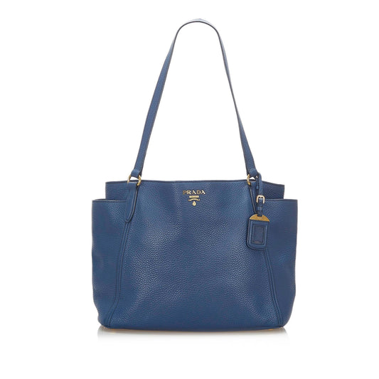 Prada Tote Leather Tote Bag Tote Shg 17544