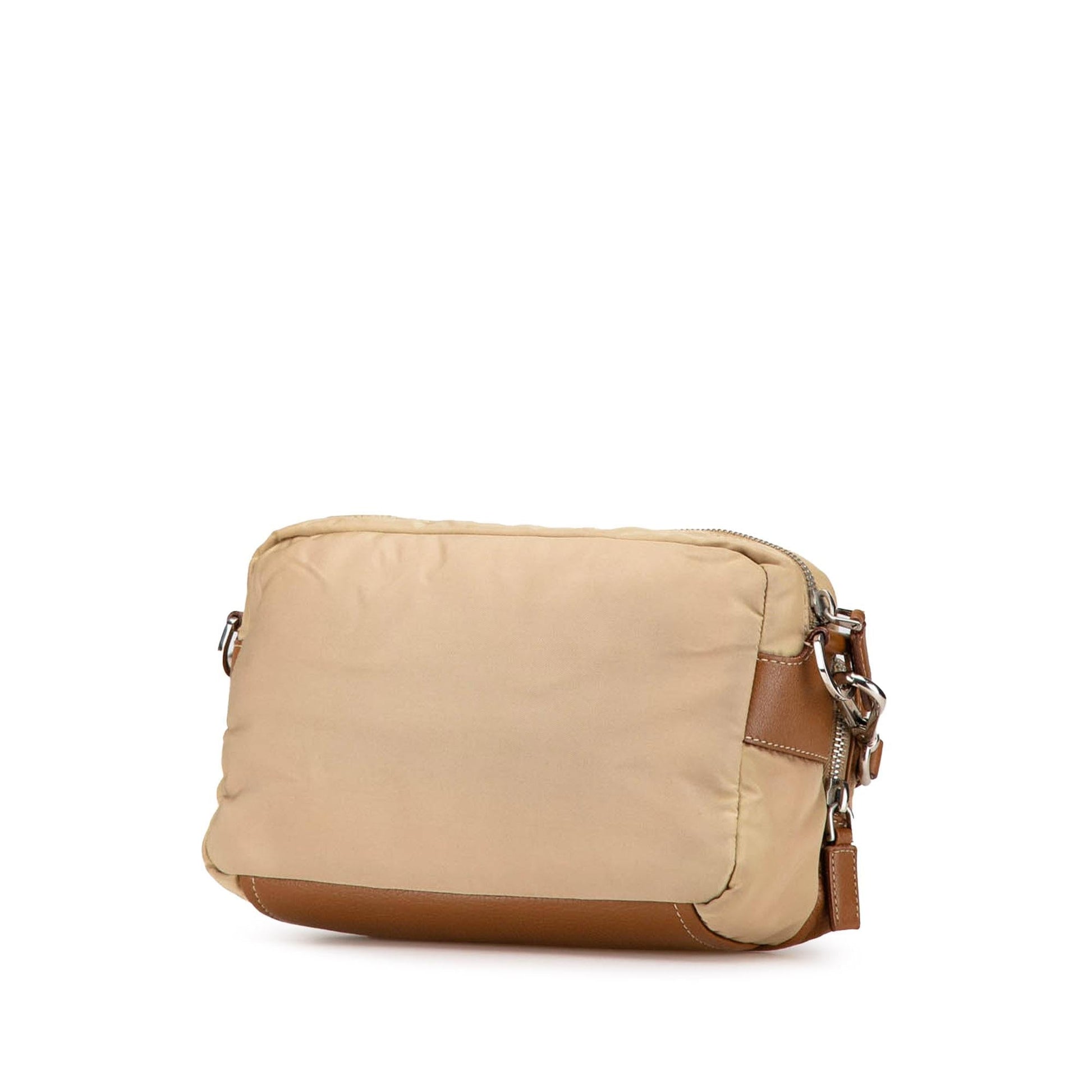 Prada Trimmed Tessuto Camera Bag Shg 6Bydbw Leather Crossbody Bag