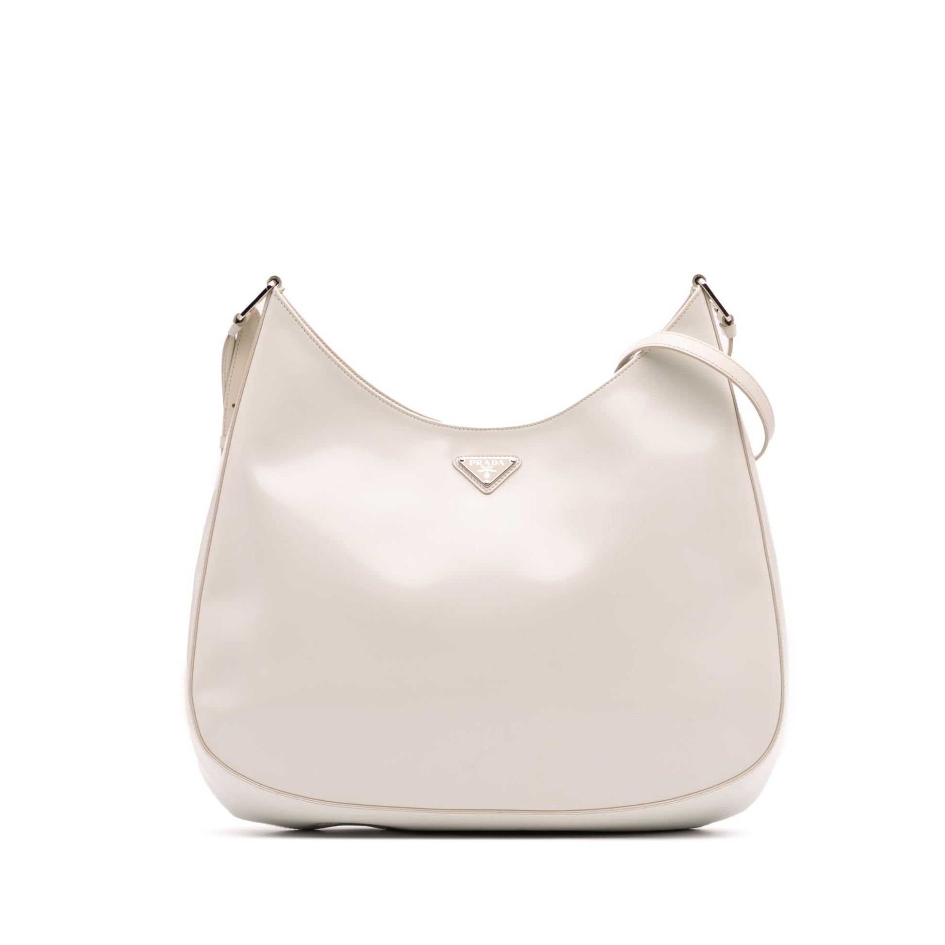 Prada Spazzolato Cleo Crossbody Maxi Crossbody Bag