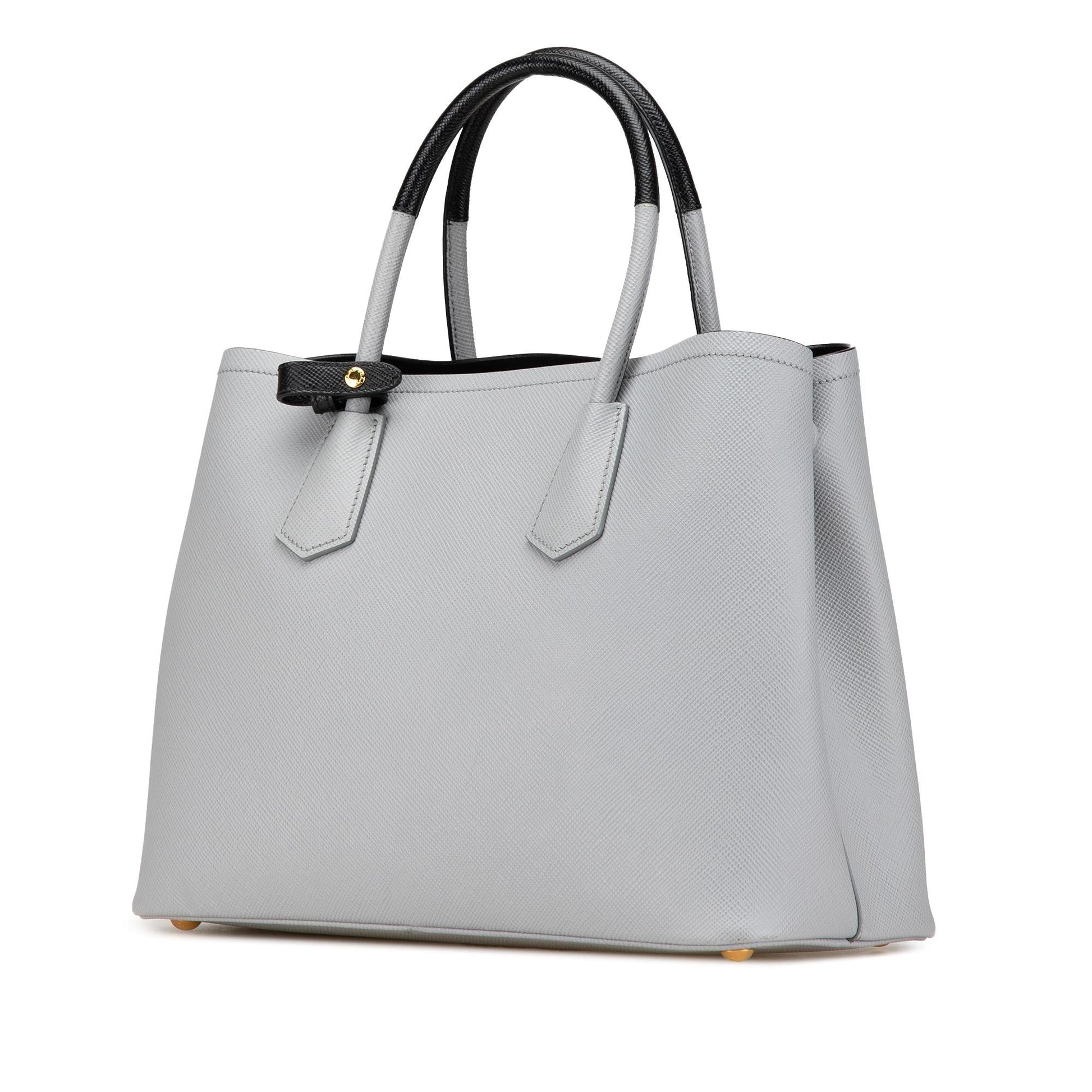 Prada Bicolor Cuir Double Satchel Shg Dtykix Saffiano Medium Satchel Bag