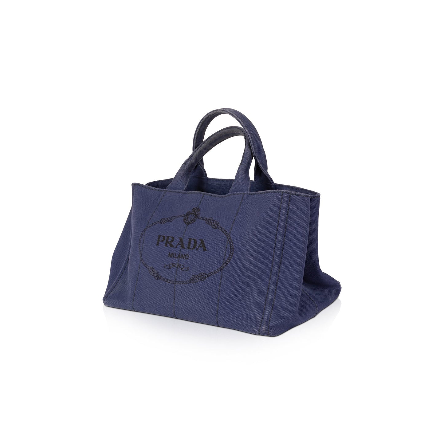 Prada Canapa Tote Handbag Medium Logo Tote Bag