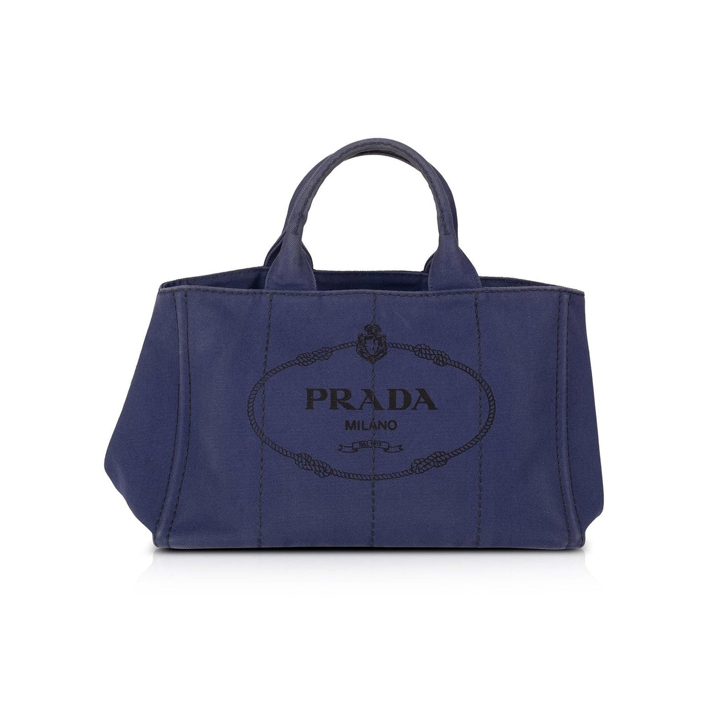 Prada Canapa Tote Handbag Medium Logo Tote Bag