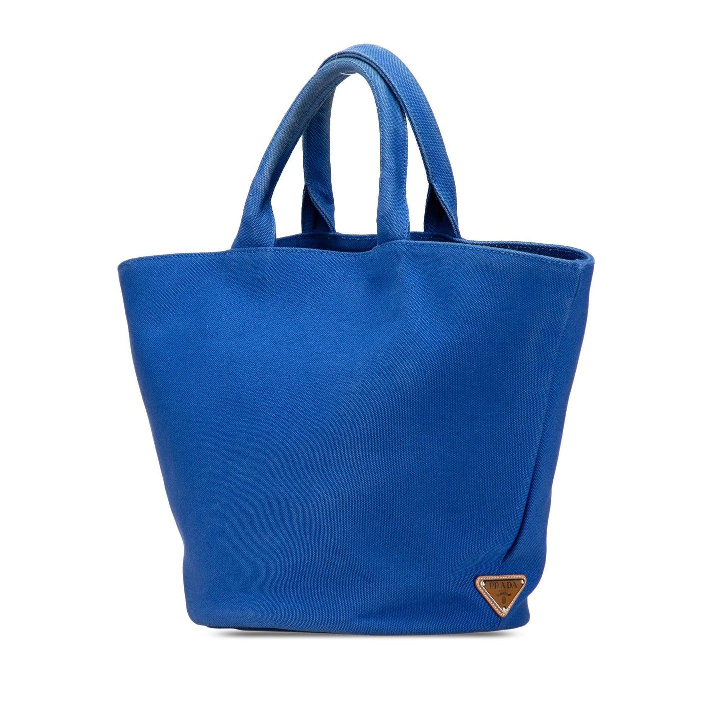 Prada Canapa Convertible Shopping Tote Canvas Medium Logo Tote Bag