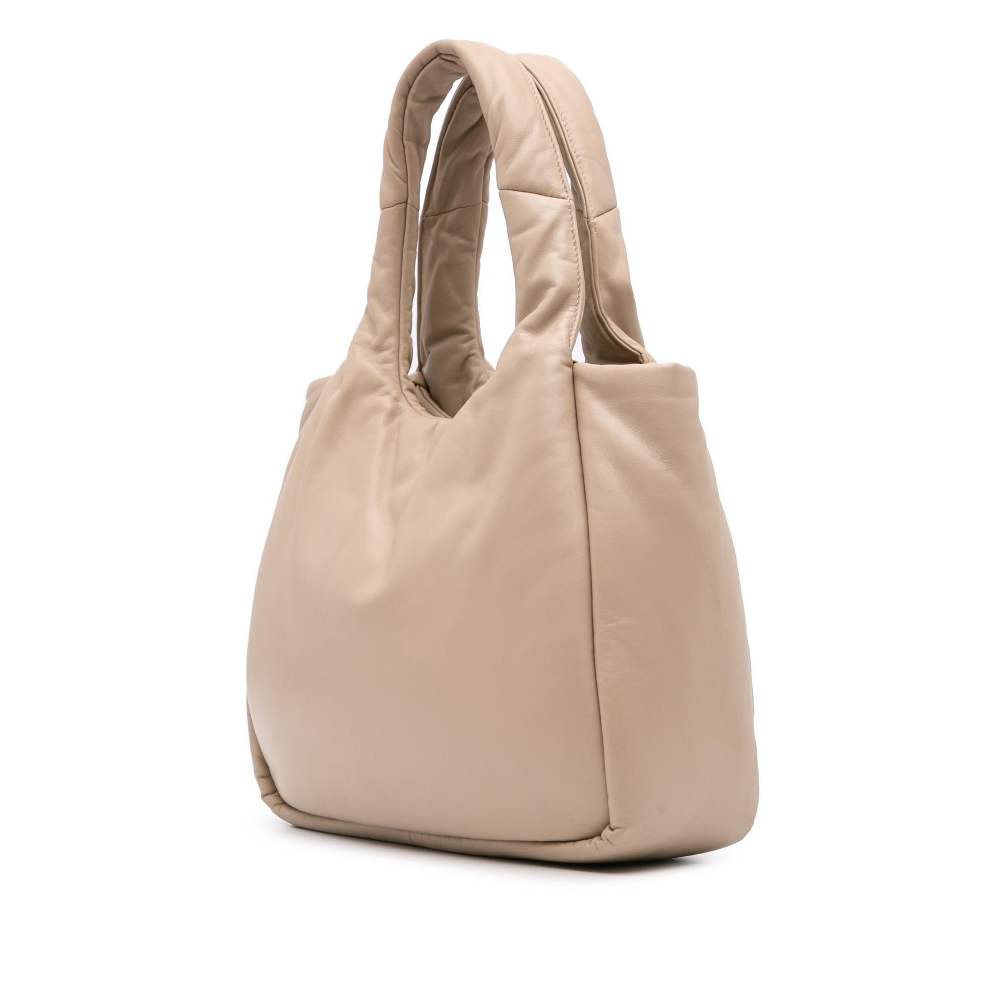 Prada Nappa Soft Padded Double Handled Bag Medium Satchel Bag