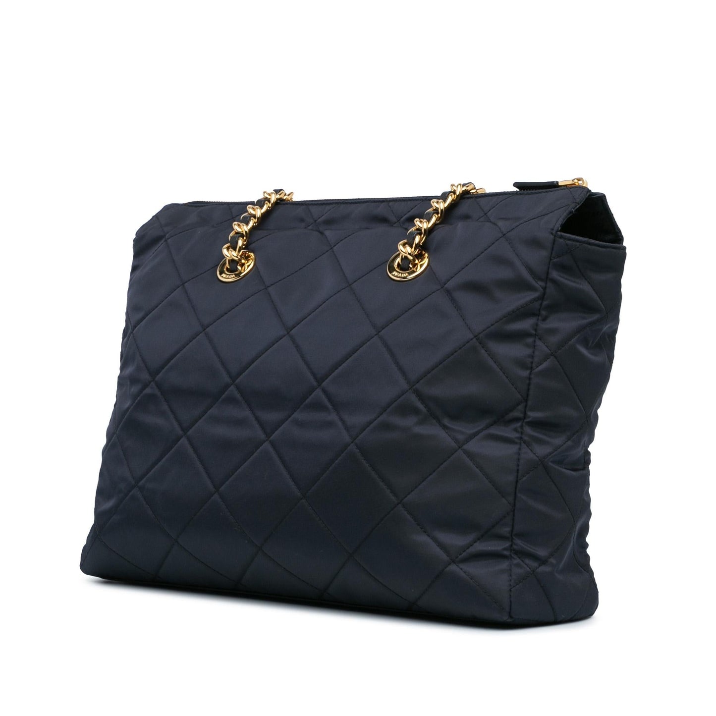 Prada Re Re Edition Tote Shg Awwaoq Nylon Medium Chain Tote Bag